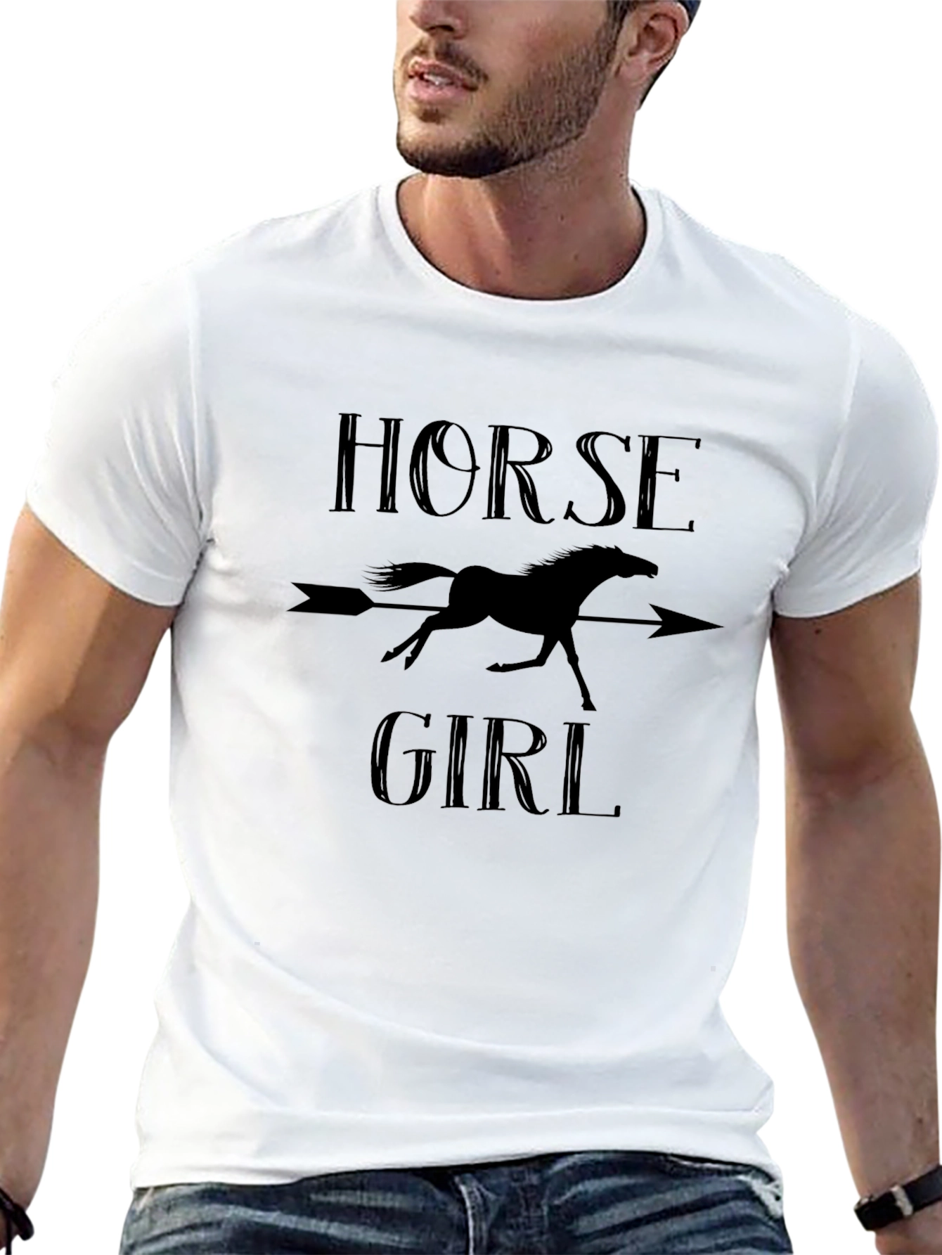 Horse Girl T-Shirt - Equestrian Arrow Tee