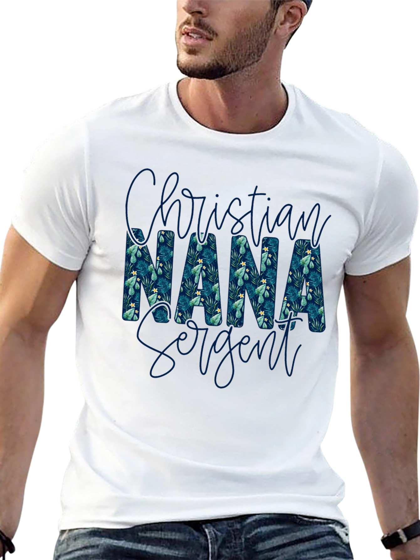 Christian Nana Sargent Floral Print T-Shirt