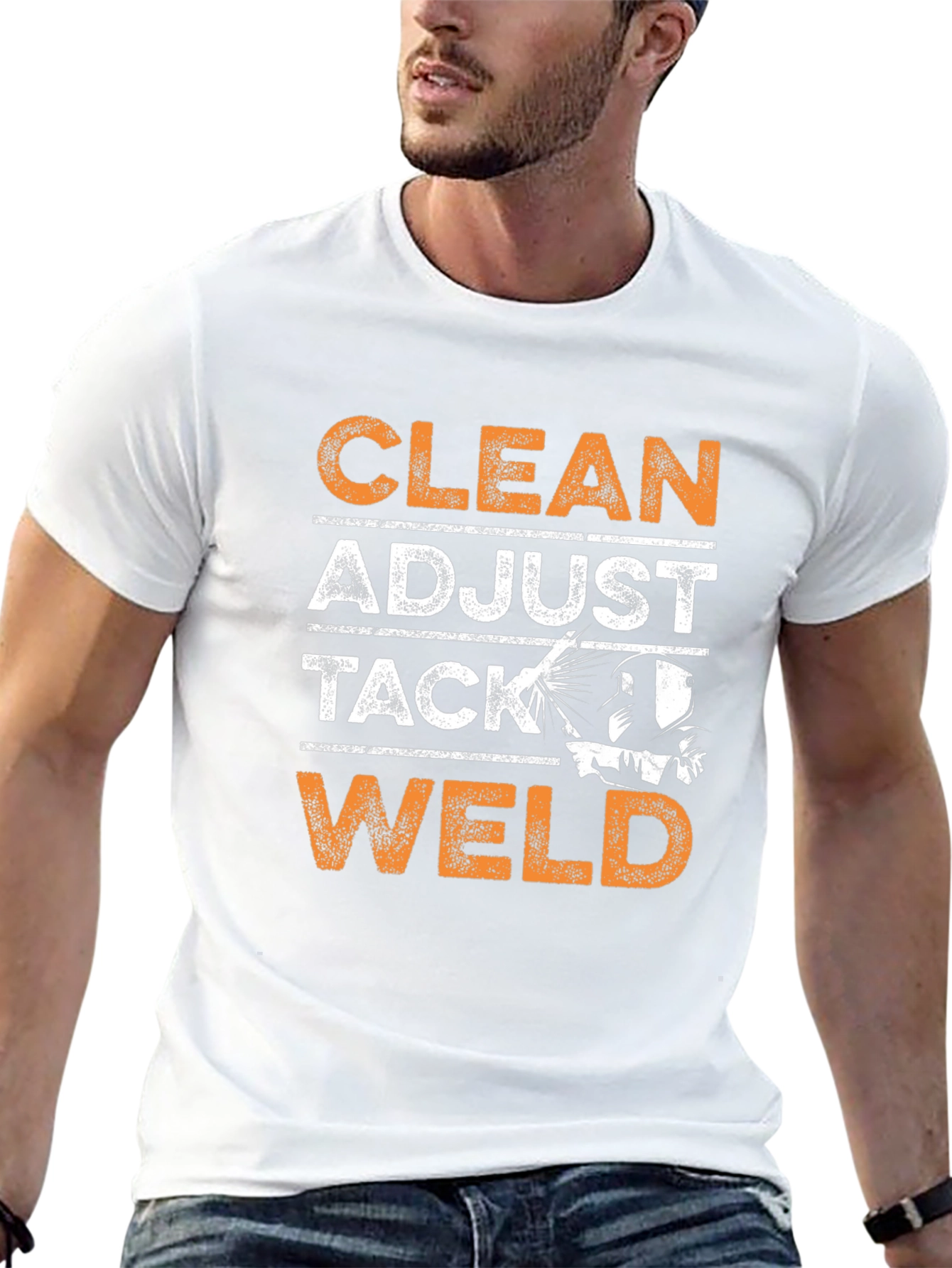 Clean Adjust Tack Weld Graphic Tee - Black
