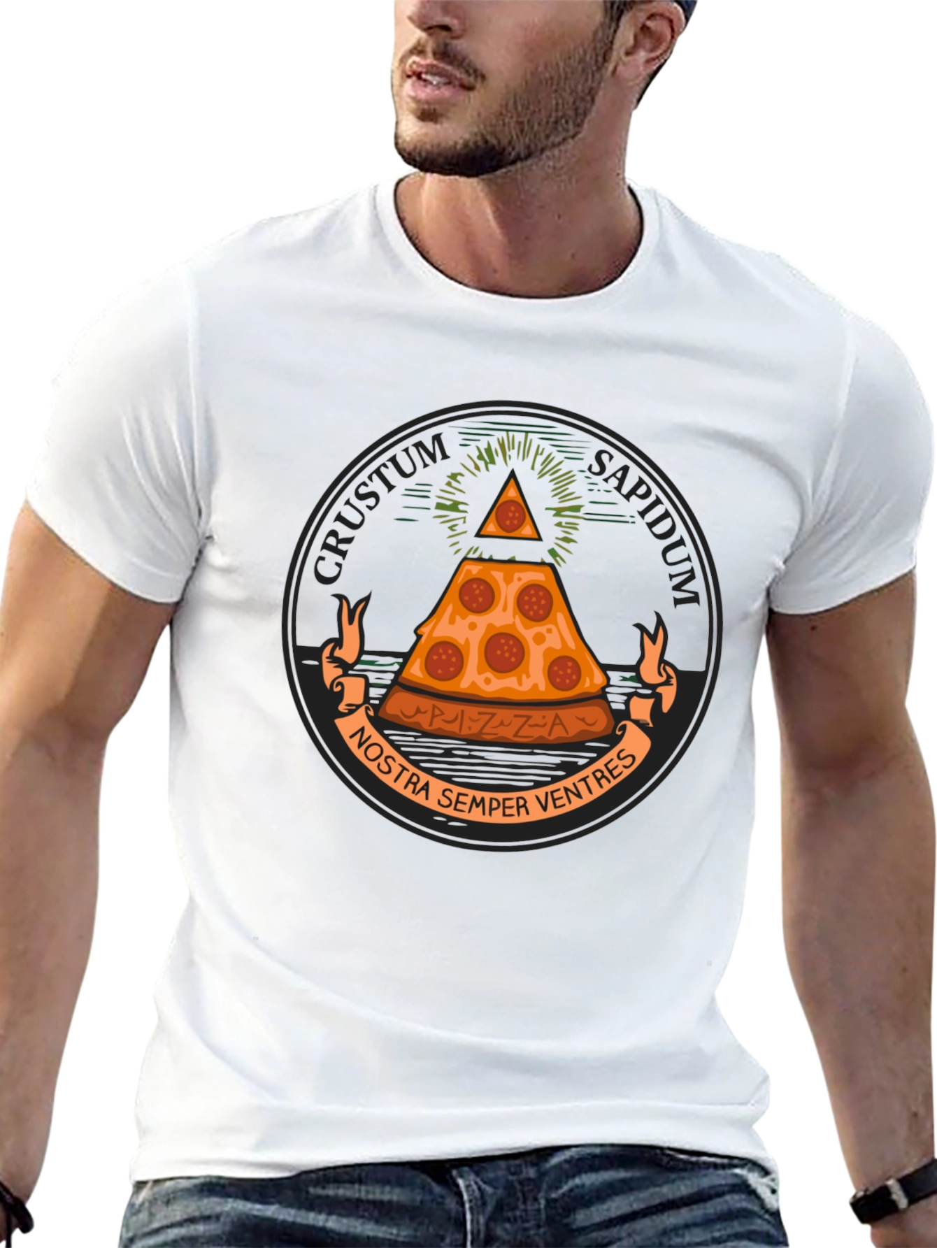 Pizza Illuminati T-Shirt - Crustum Sapidum