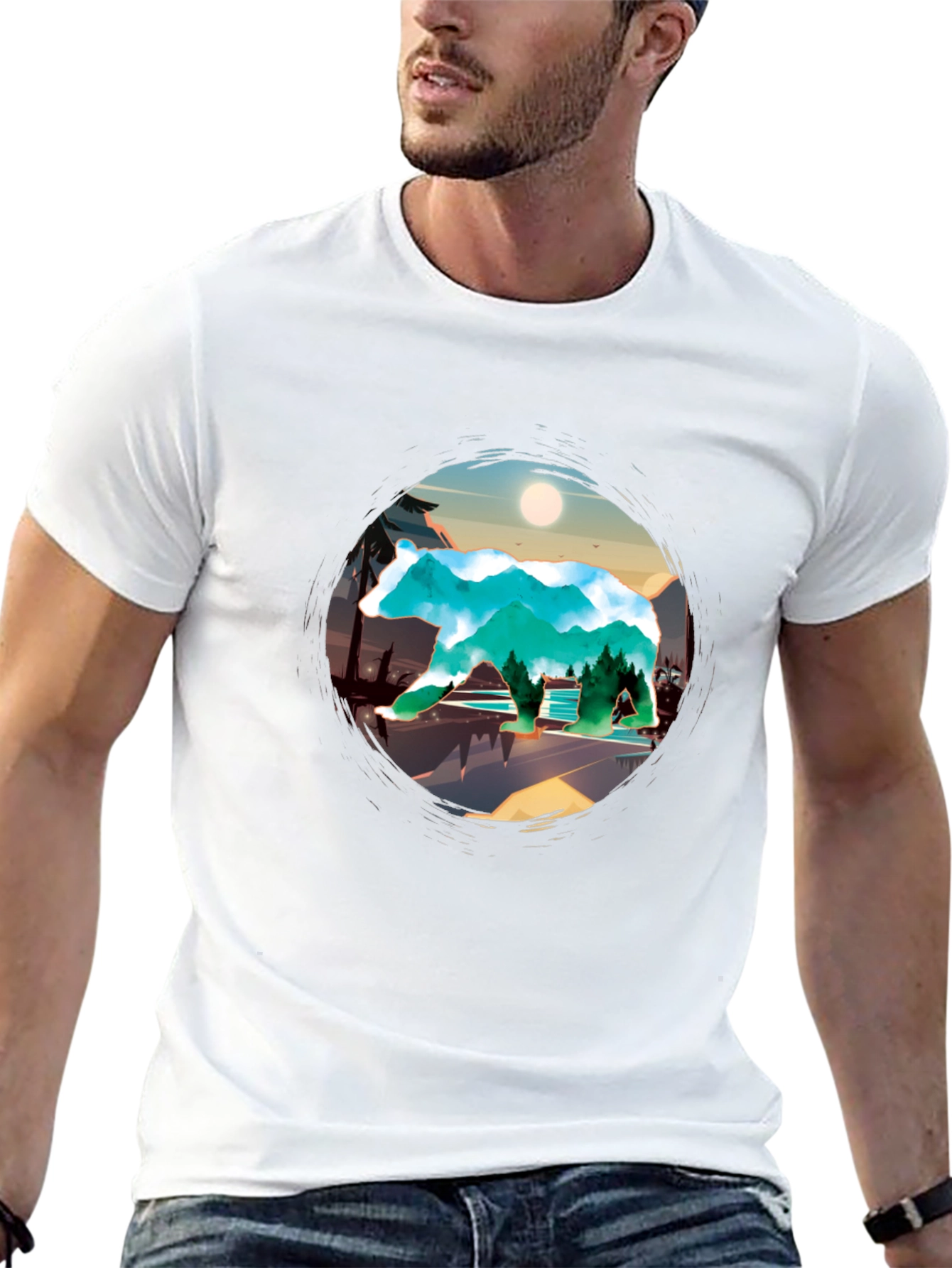 Bear Mountain T-Shirt - Nature Adventure Tee