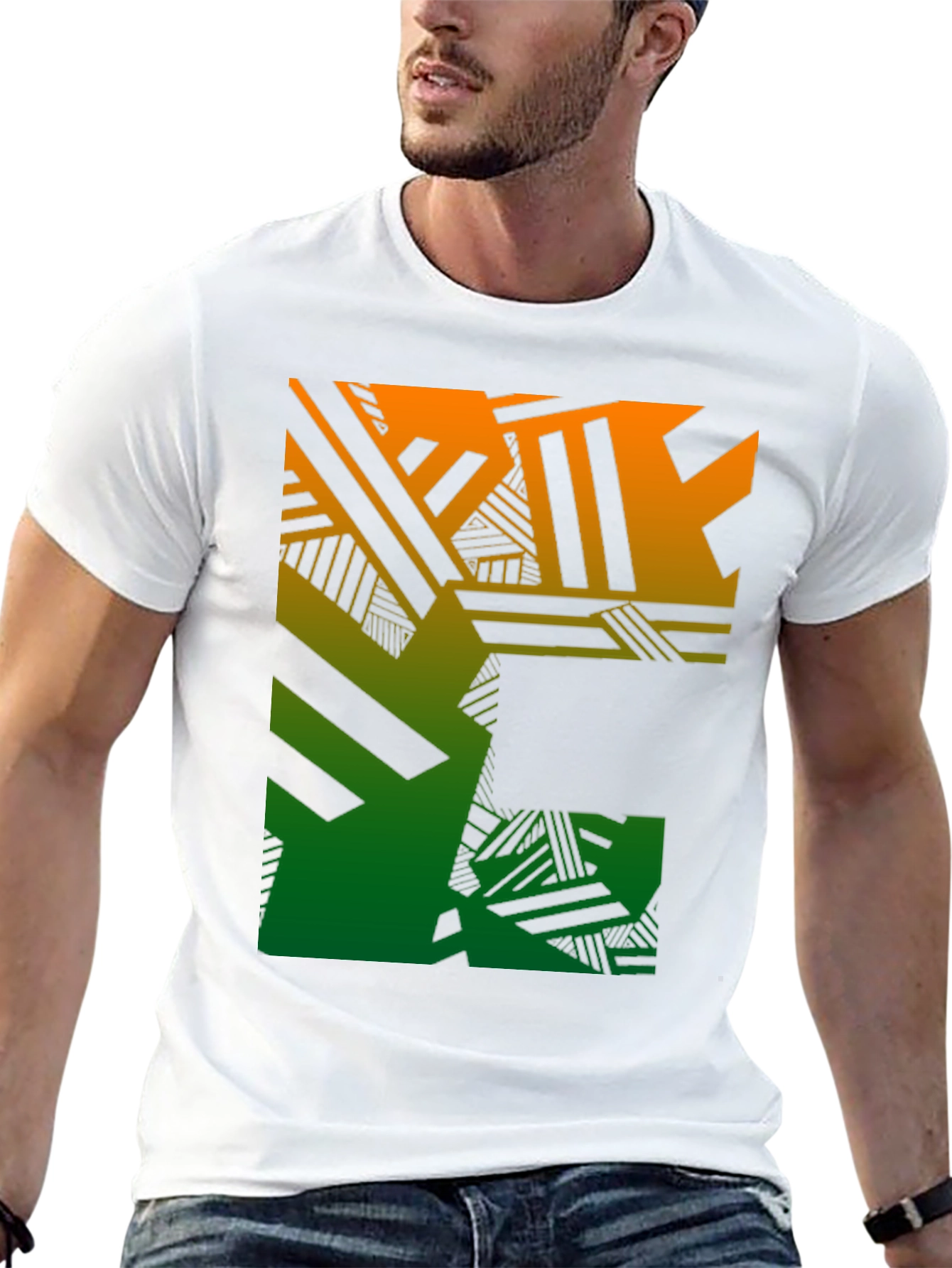 Geometric Gradient T-Shirt
