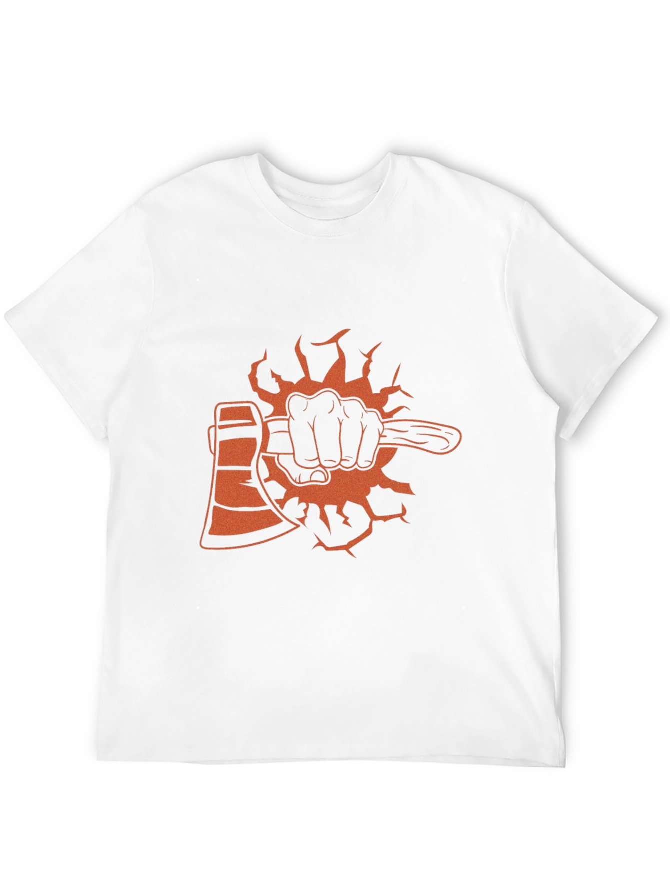 Black Axe T-Shirt Lumberjack Hand Graphic Tee