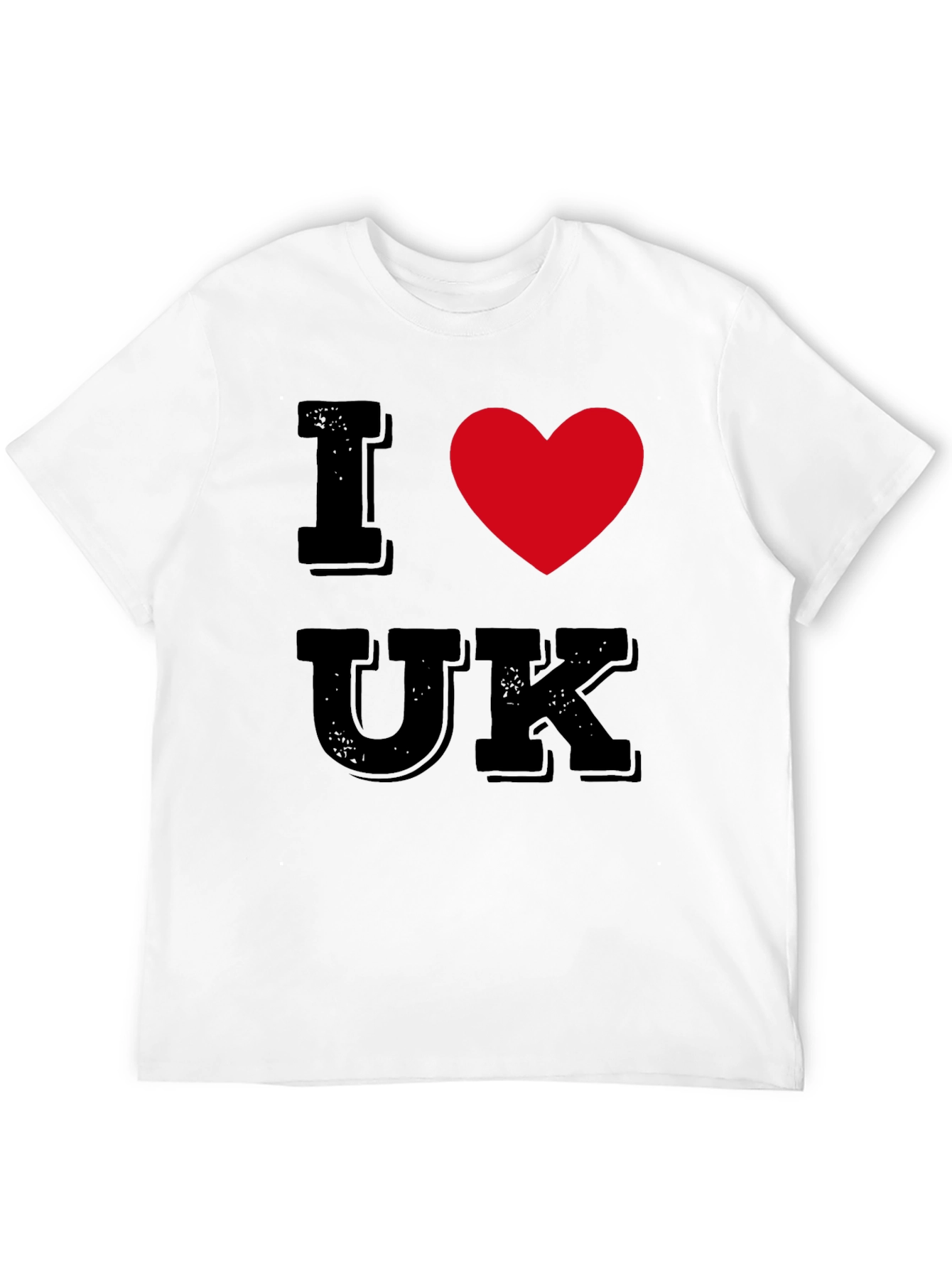 I Heart UK T-Shirt - Black Cotton Tee