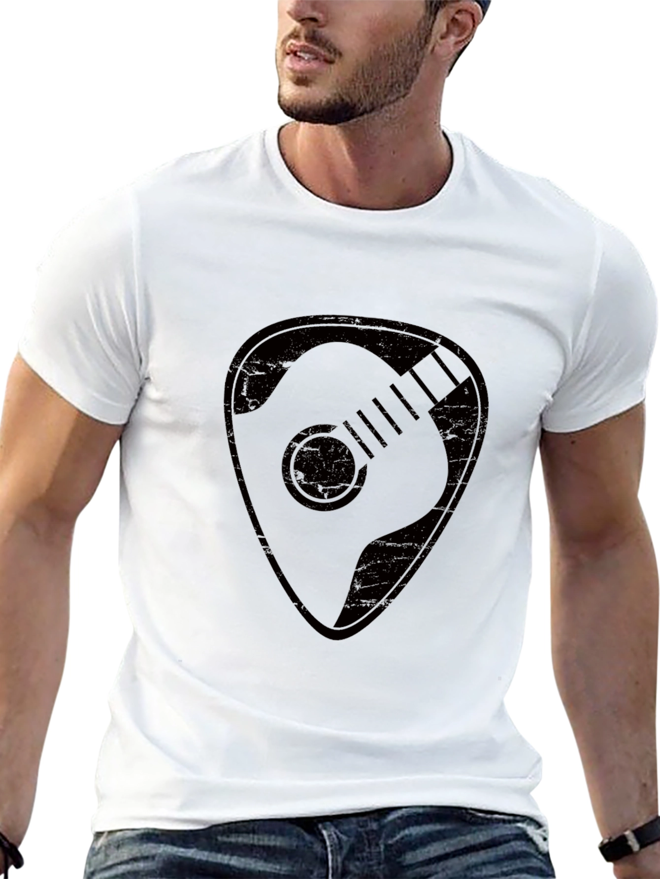 Guitar Pick Graphic T-Shirt - Musician Style