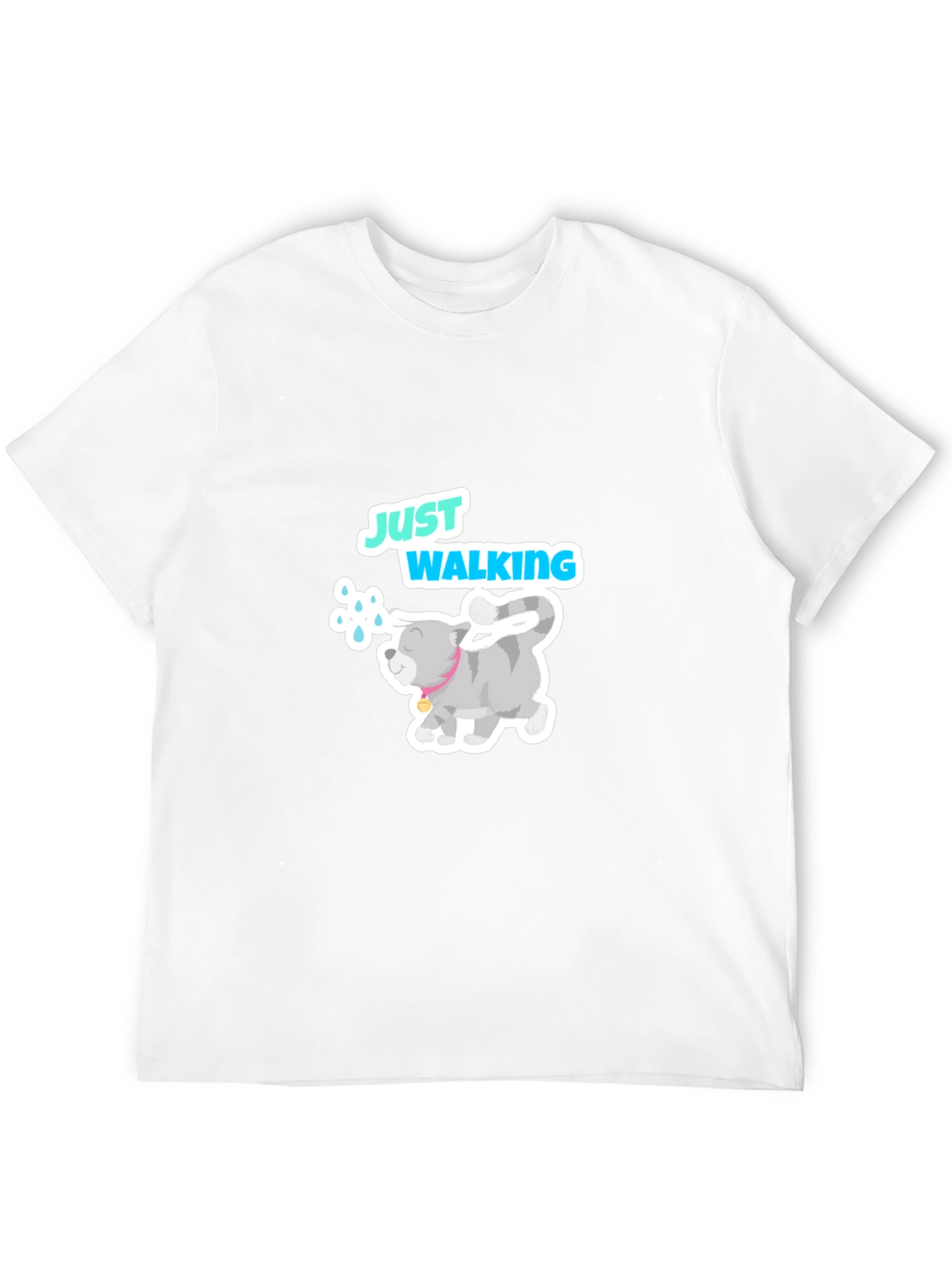 Just Walking Cat Graphic Tee