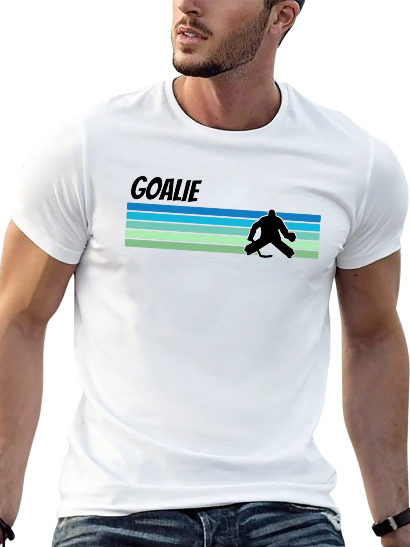 Goalie Retro T-Shirt - Hockey Fan Tee