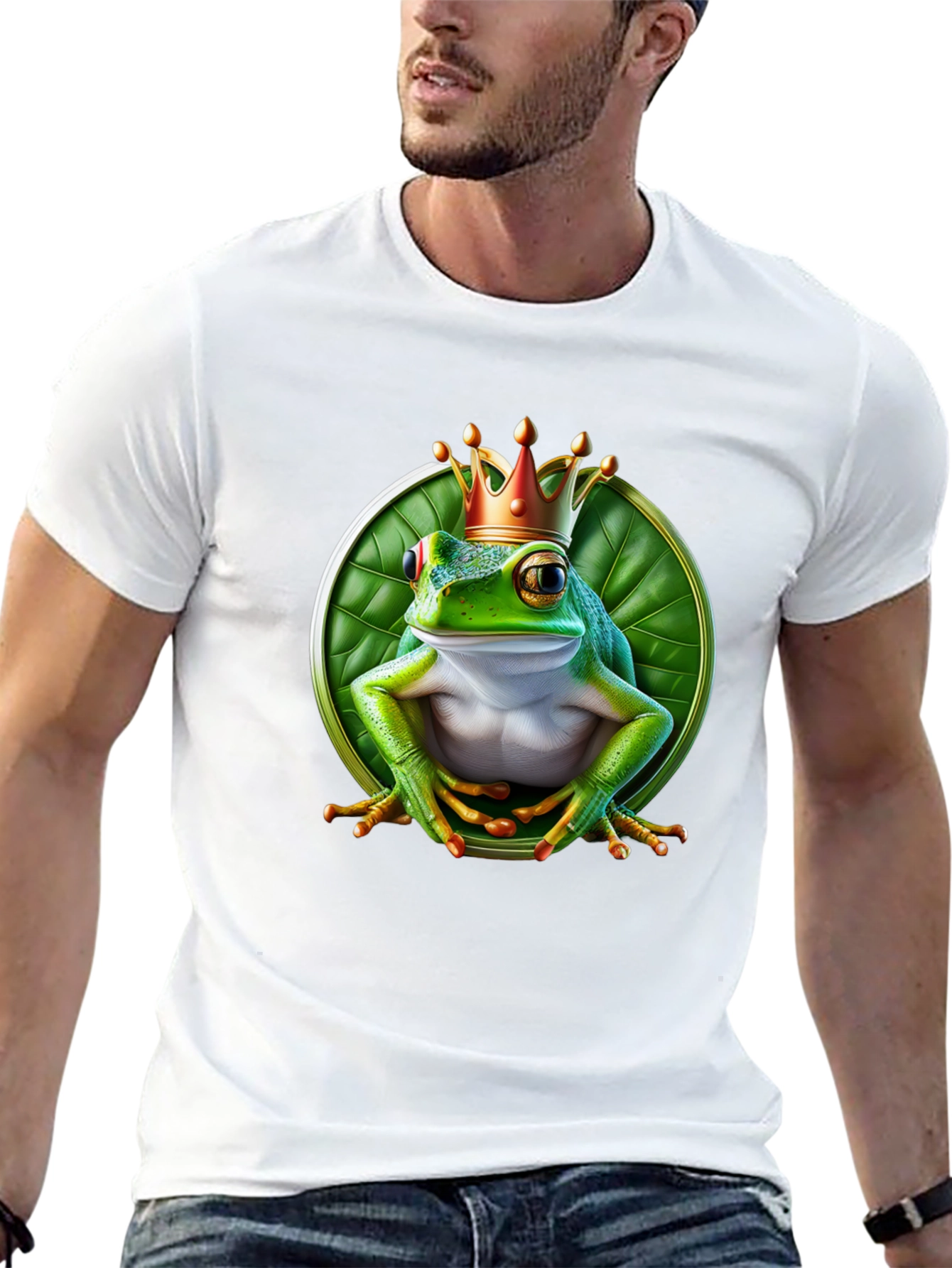Frog King T-Shirt - Funny Animal Graphic Tee