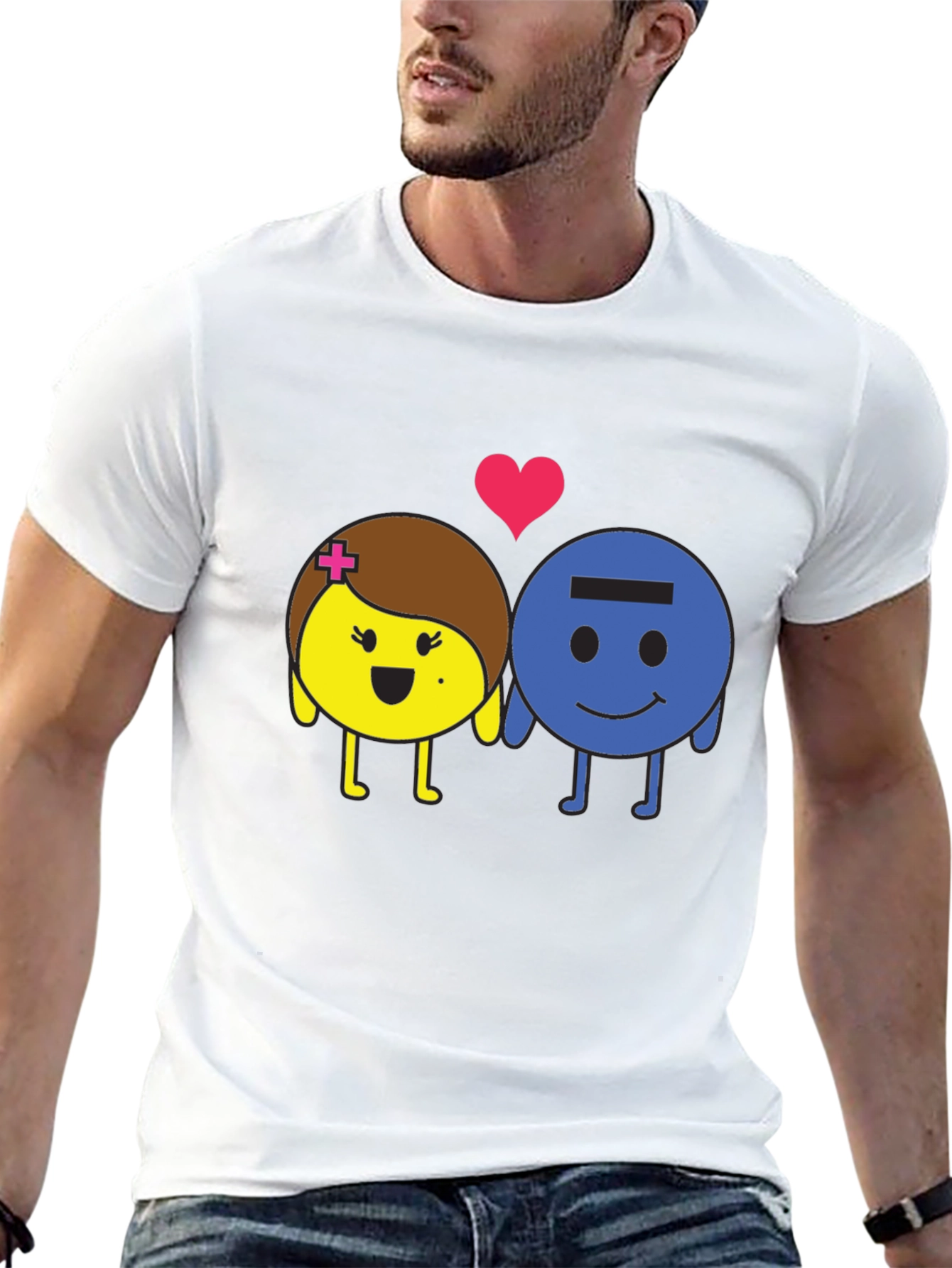 Chemistry Couple T-Shirt: Plus & Minus Love