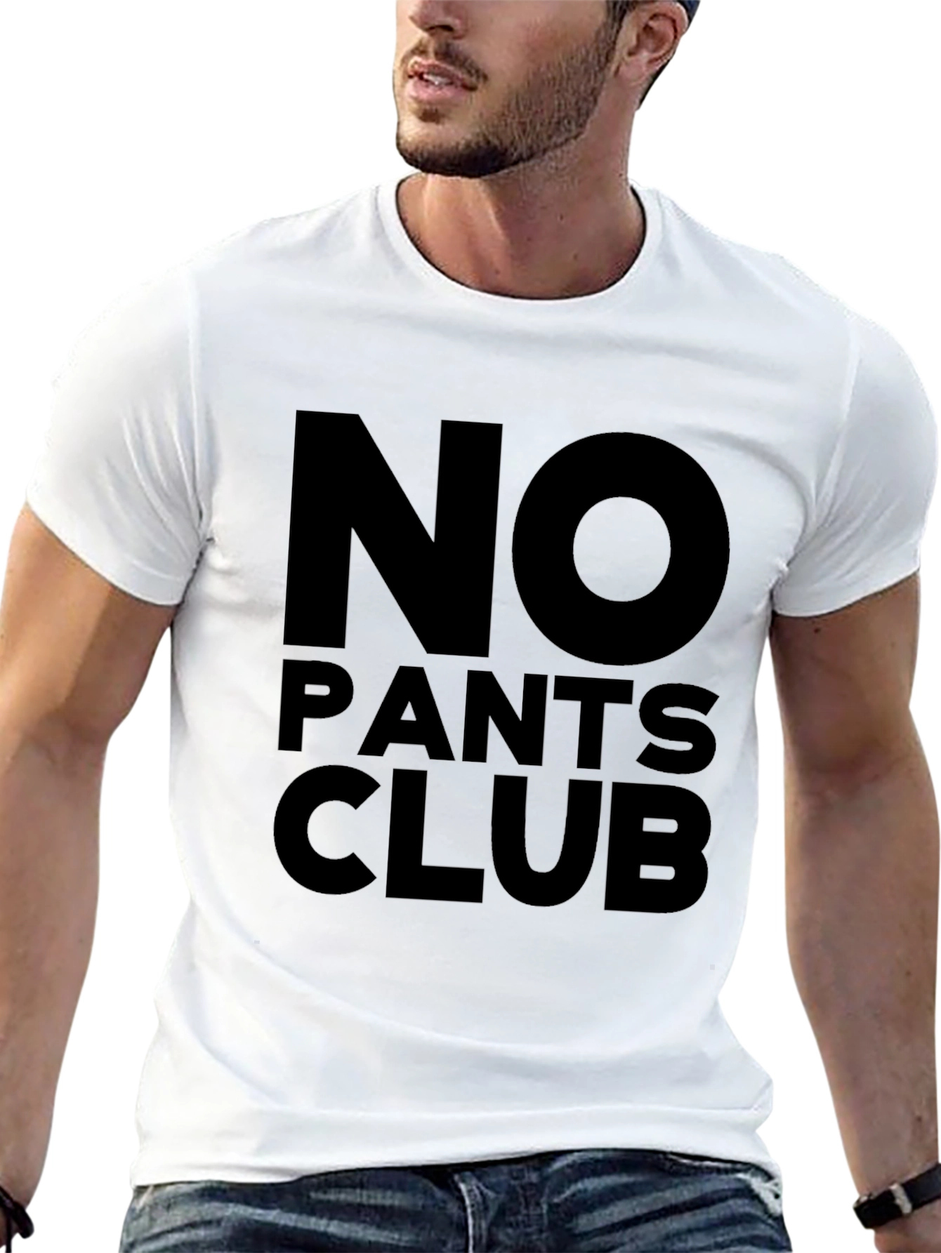 No Pants Club Black T-Shirt
