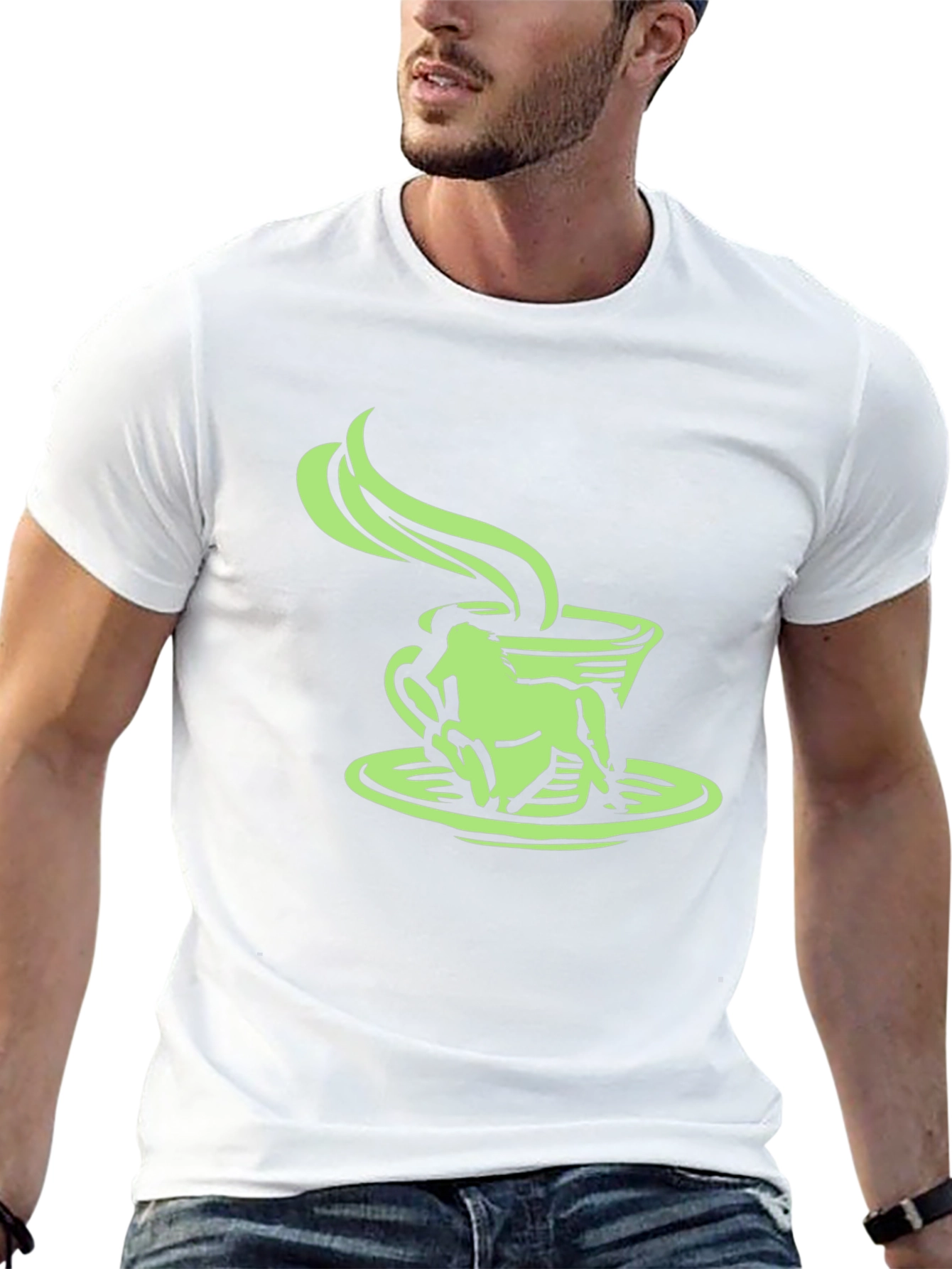 Frog in a Coffee Cup Graphic Tee