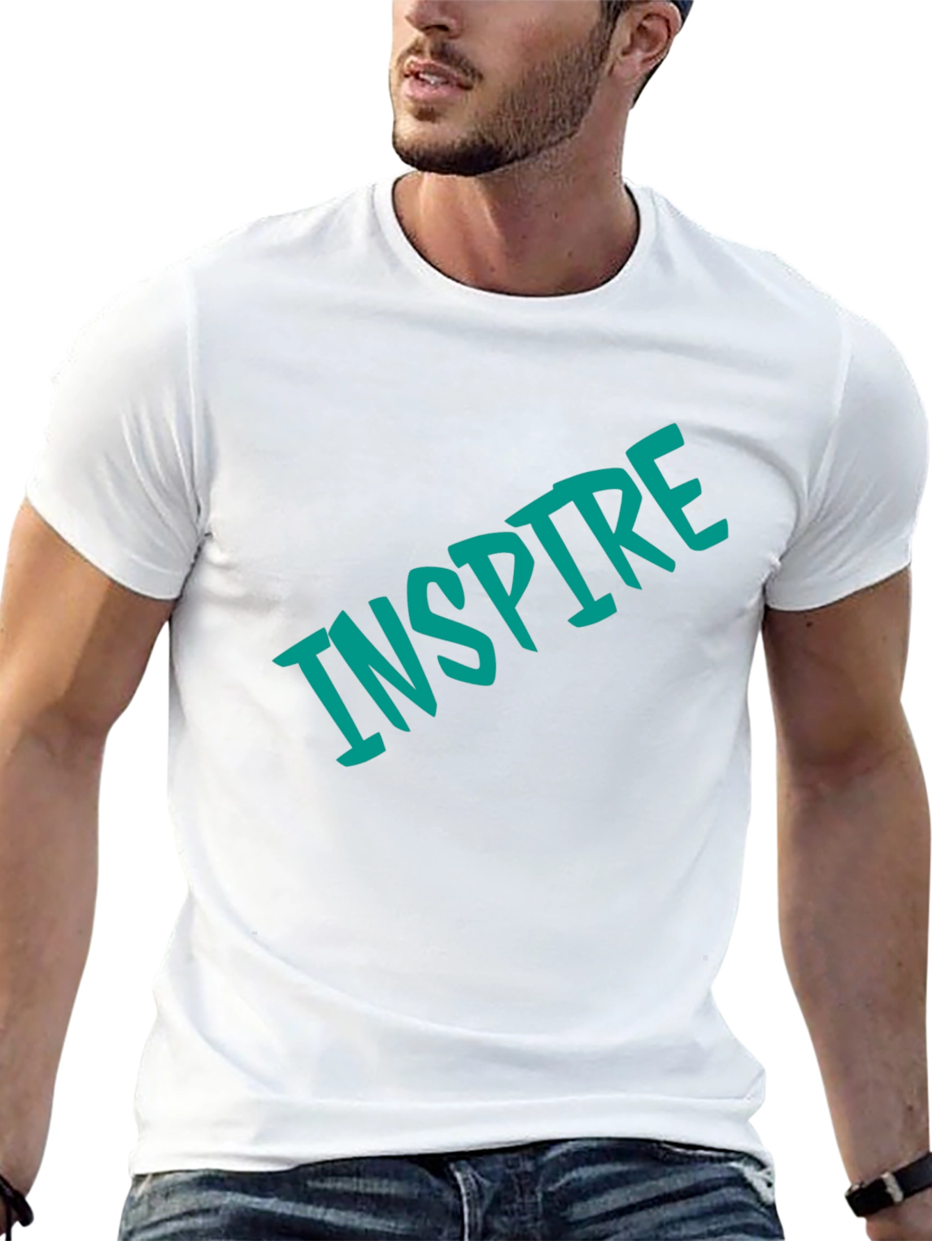 Inspire Black T-Shirt - Motivational Tee