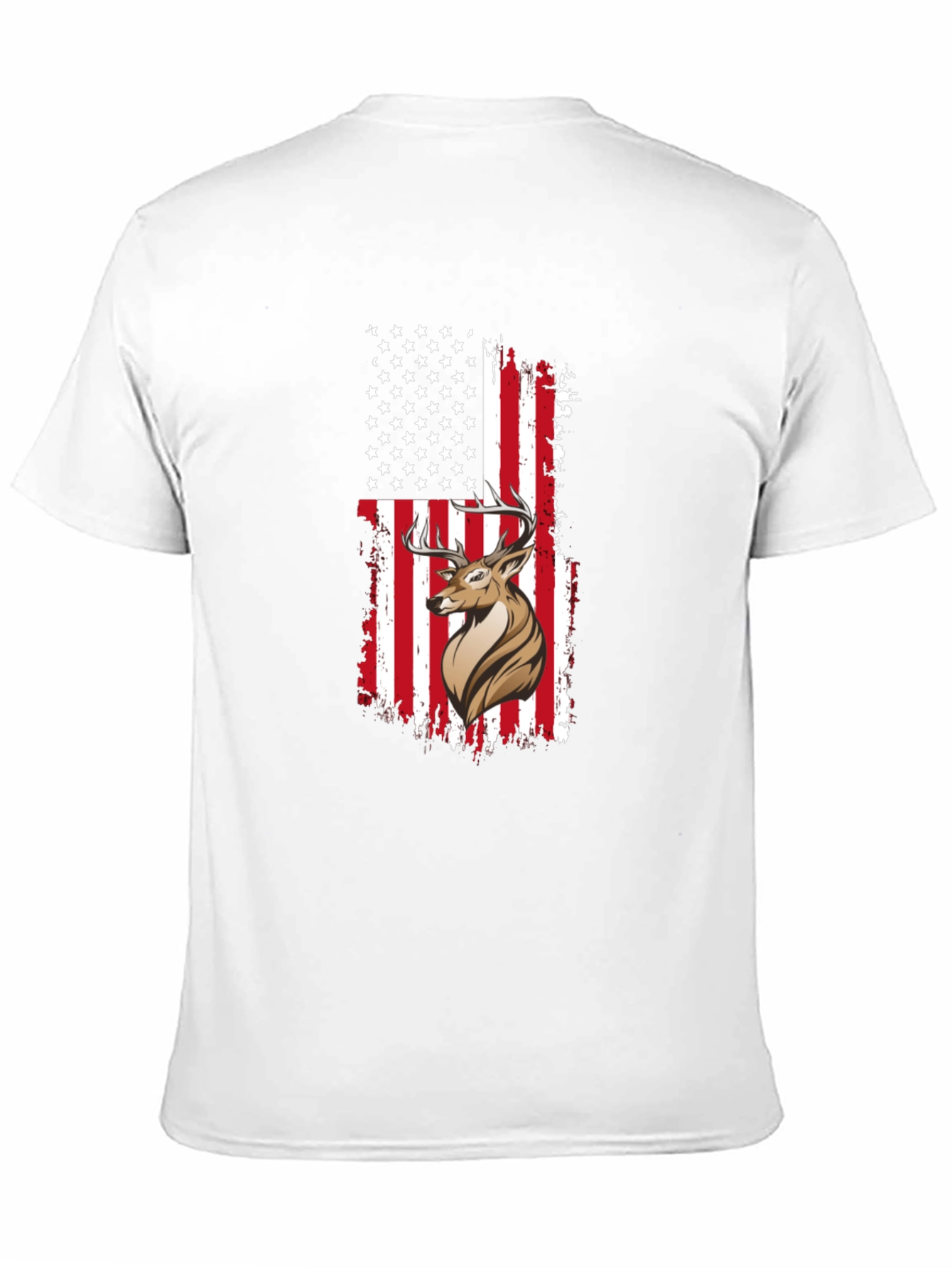 Deer Flag Graphic Tee - Mens Black T-Shirt
