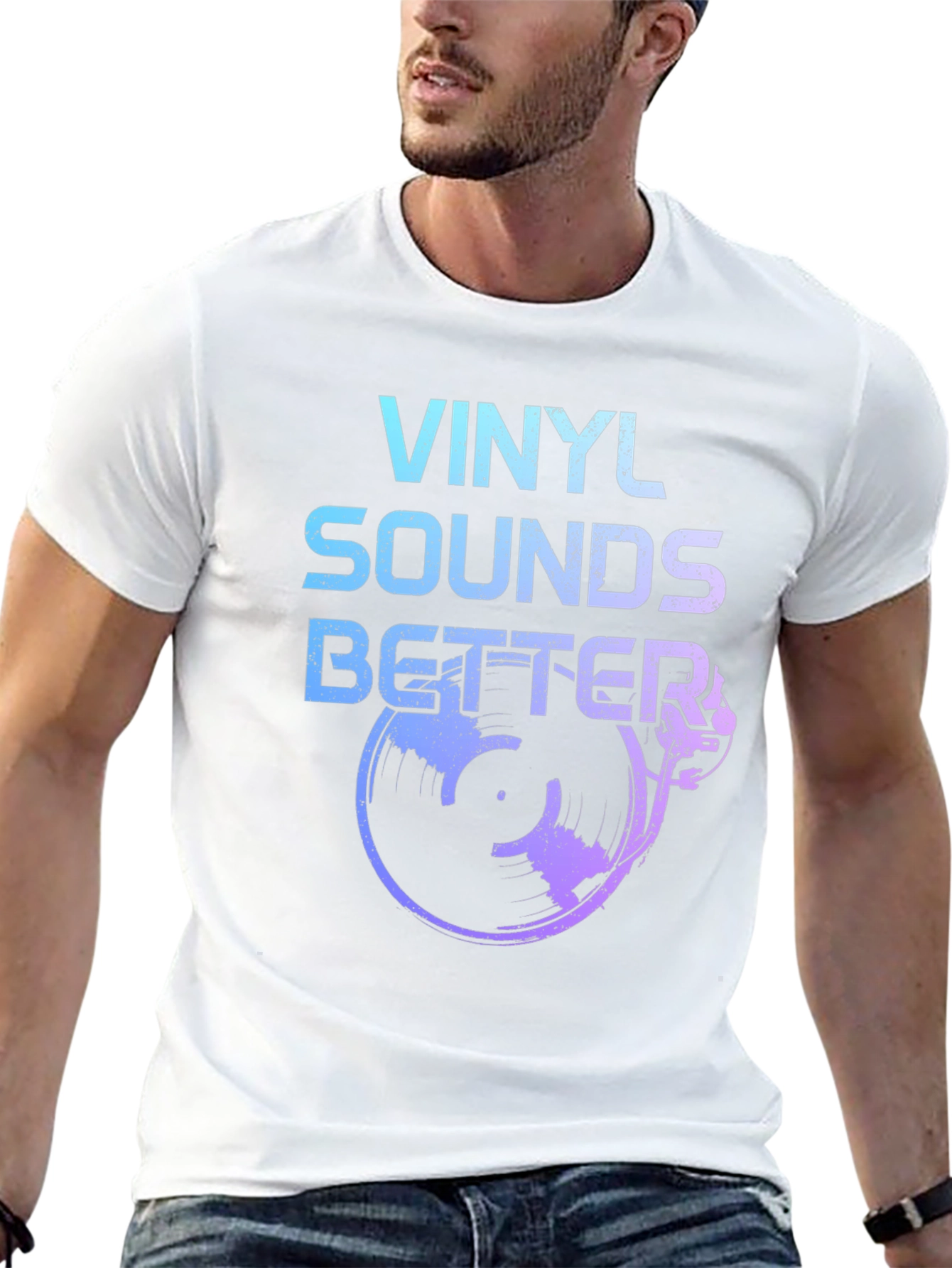 Vinyl Sounds Better Black T-Shirt