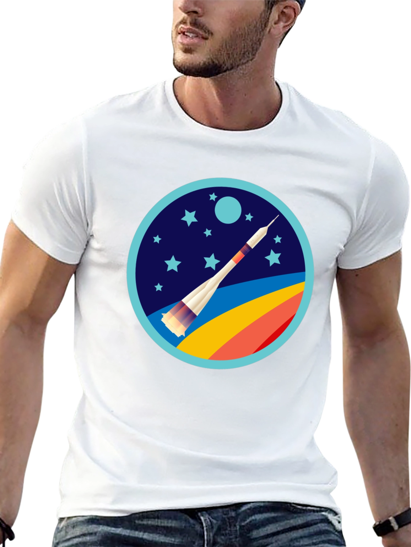 Rocket Launch Graphic Tee - Space Adventure Shirt