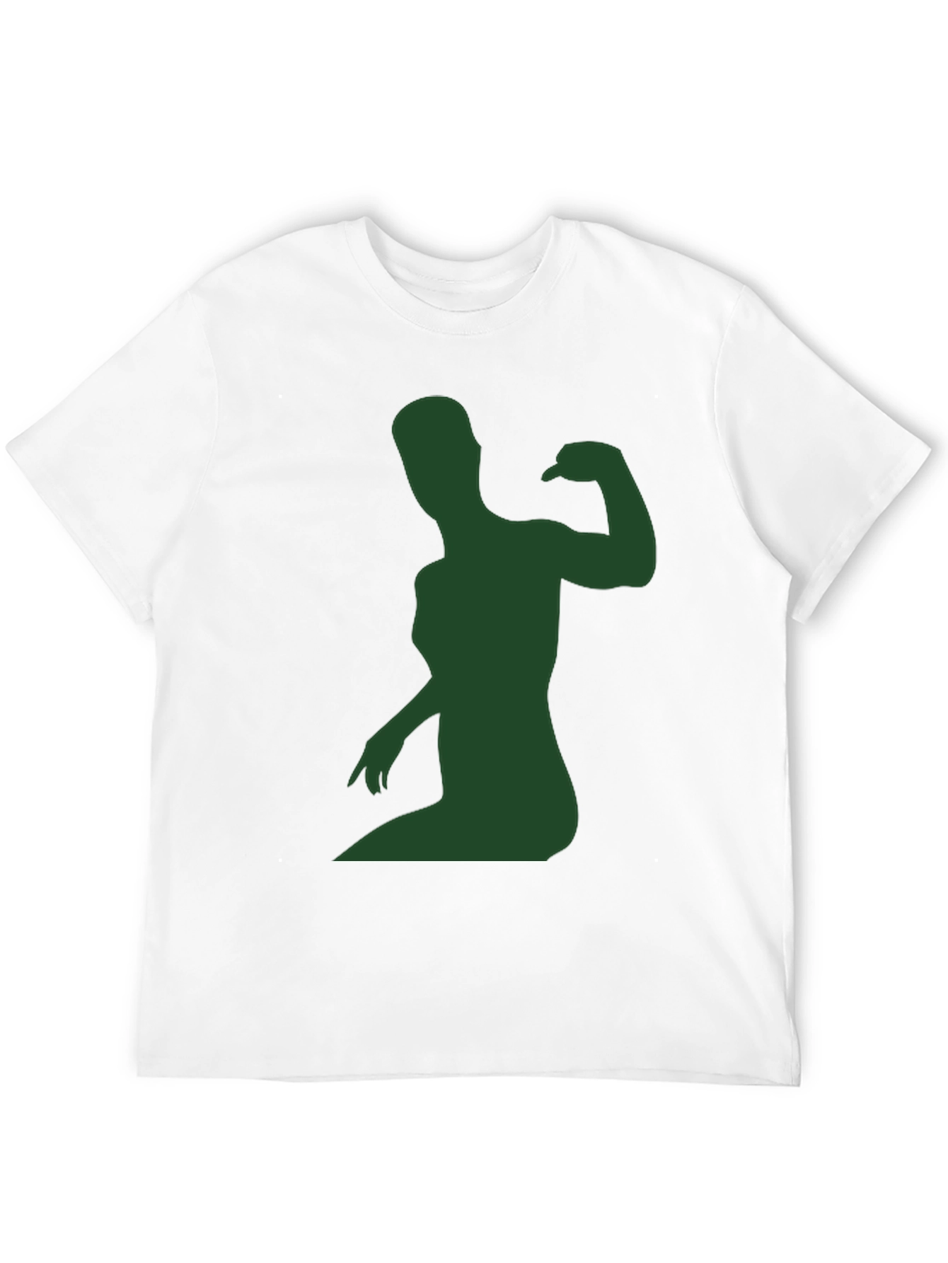 Muscle Woman Silhouette Graphic Tee