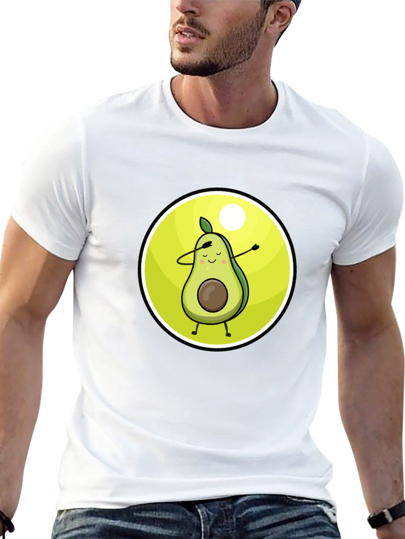 Dabbing Avocado Graphic Tee - Trendy & Fun!