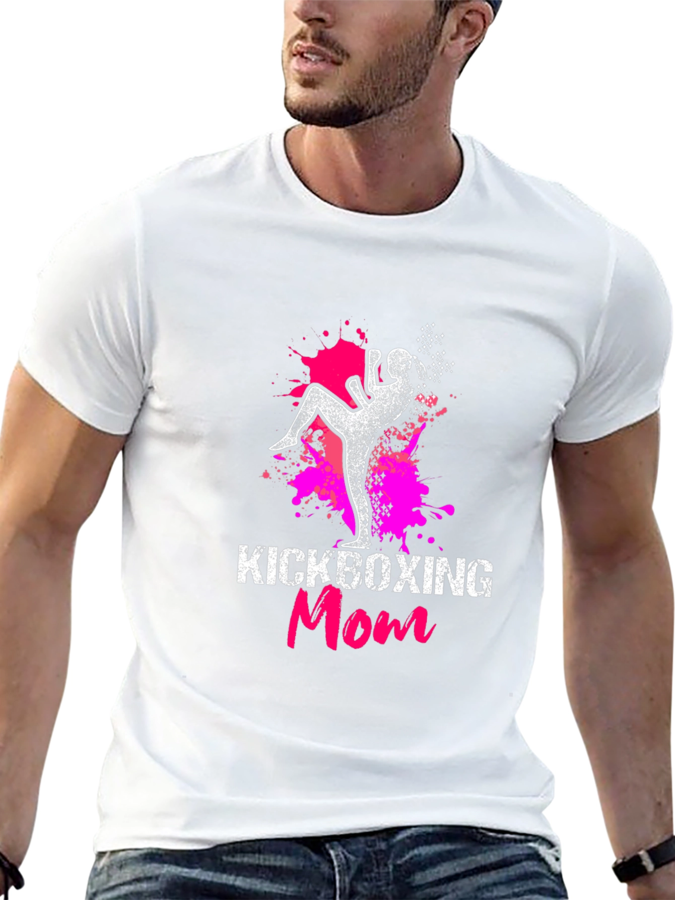 Kickboxing Mom Graphic Tee - Martial Arts Womens T-Shirt