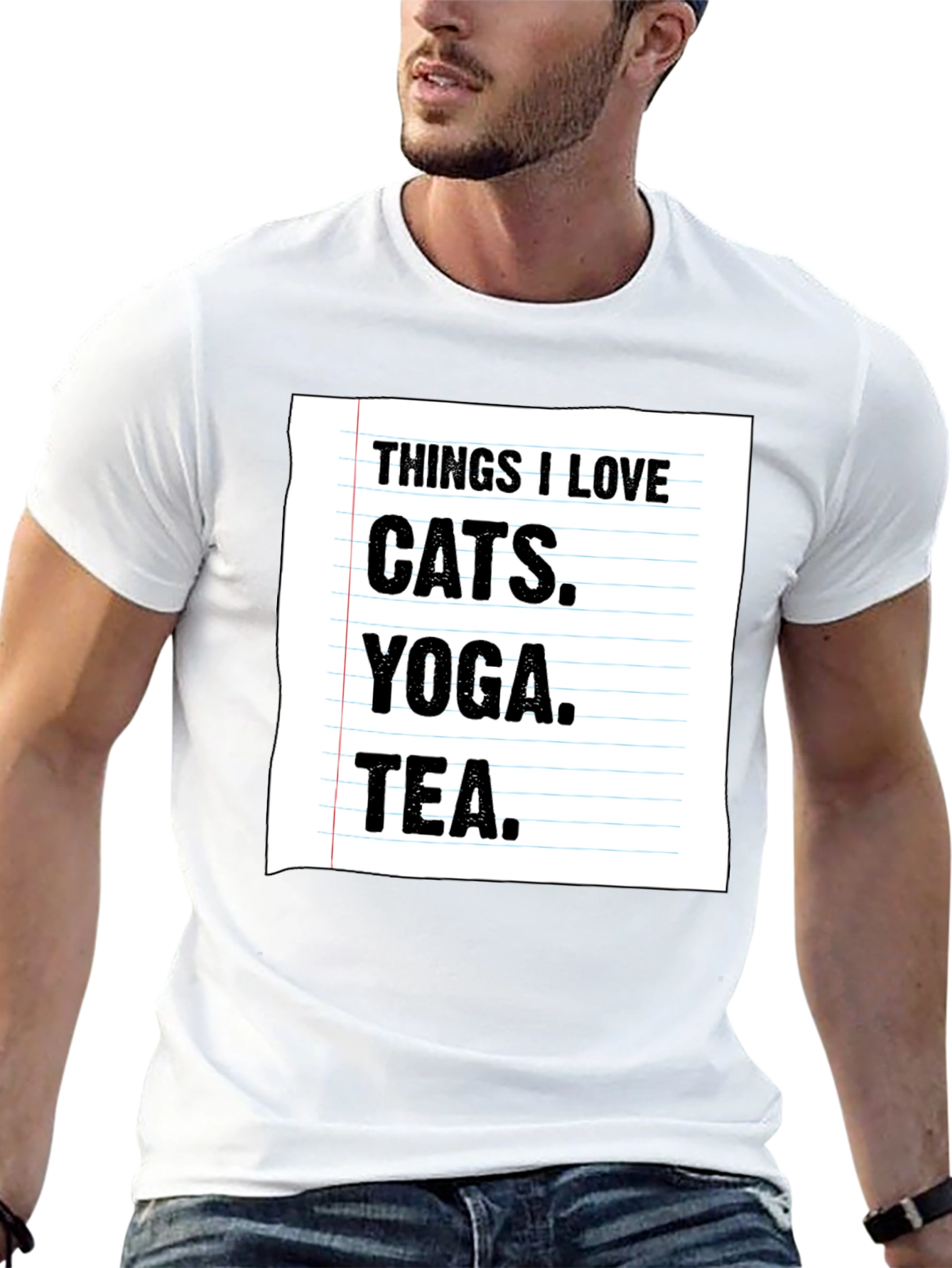 Cats Yoga Tea T-Shirt | Funny Graphic Tee
