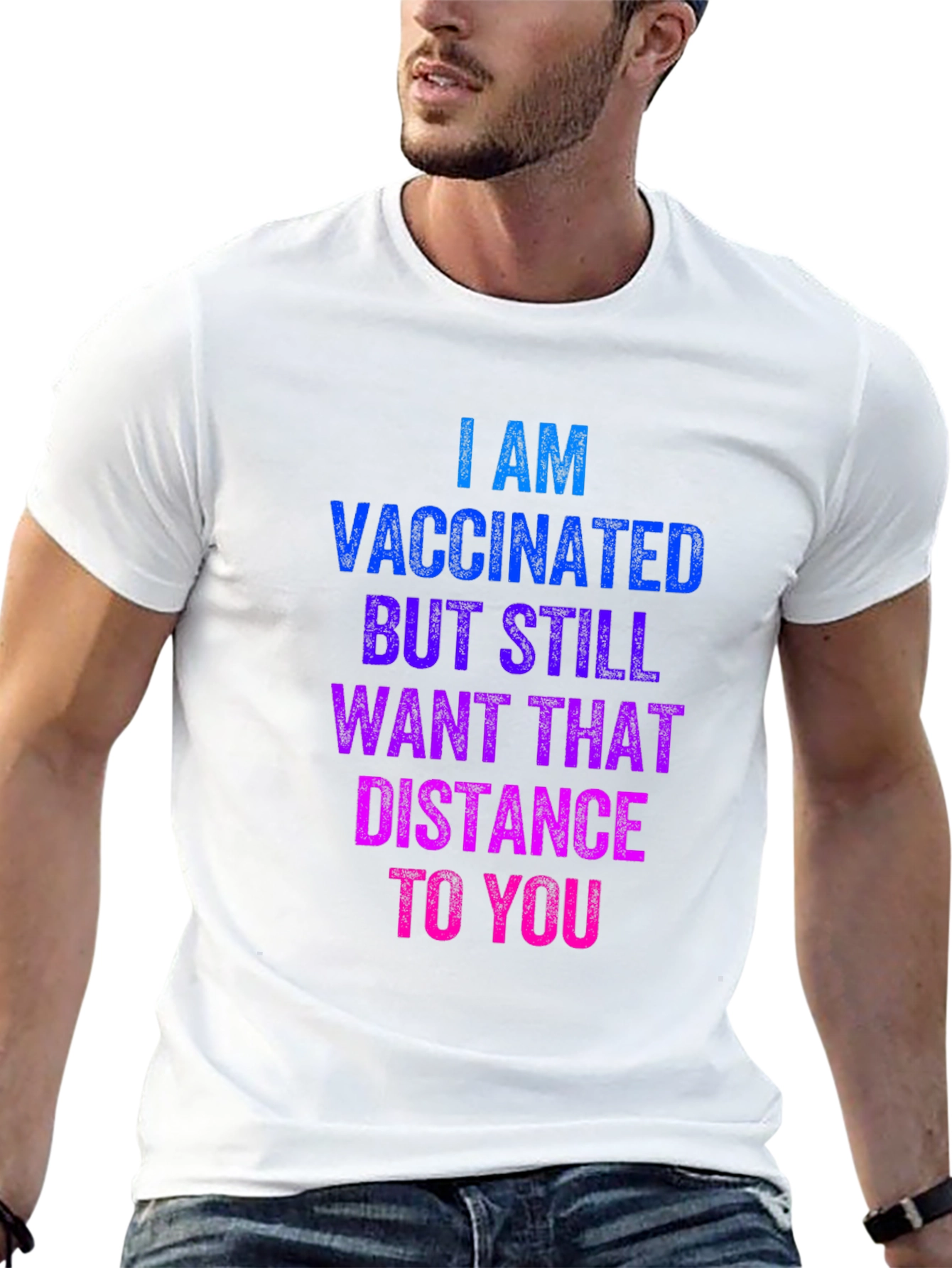 Vaccinated Social Distance T-Shirt