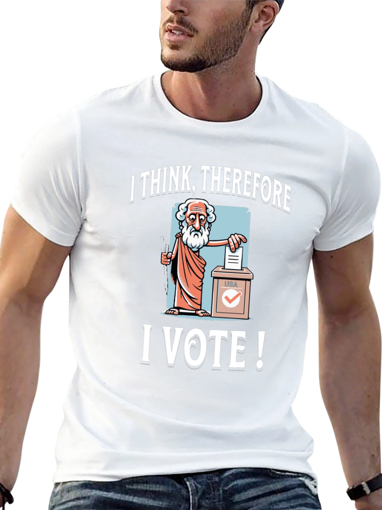 I Think Therefore I Vote! Unisex T-Shirt