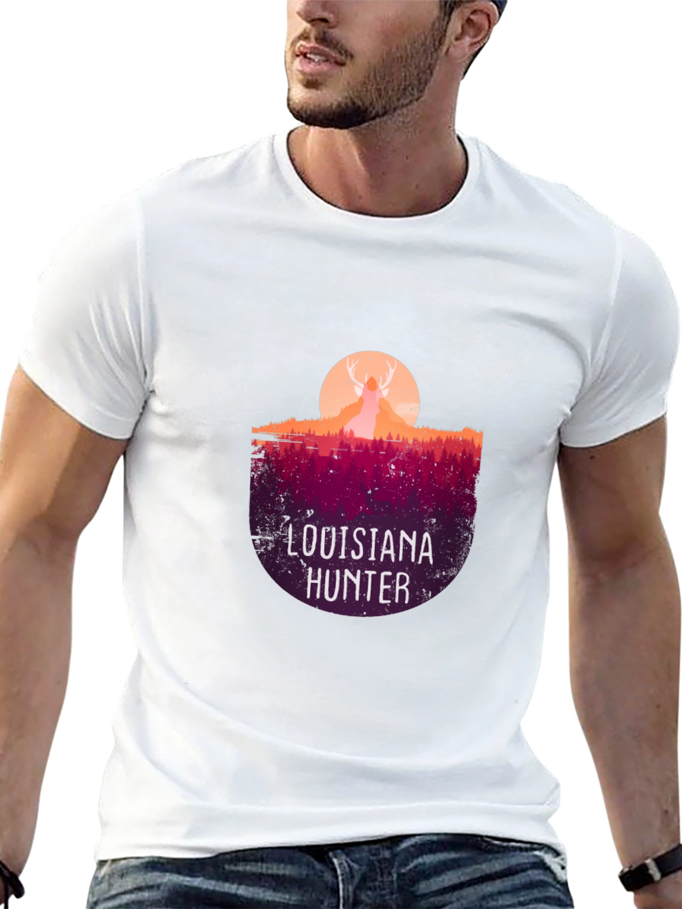 Louisiana Hunter Graphic Tee - Black