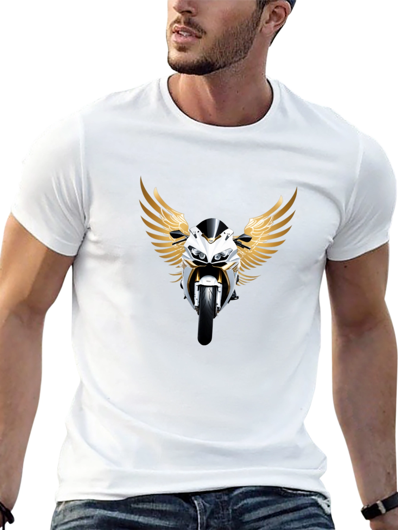 Motorcycle Wings Graphic Tee