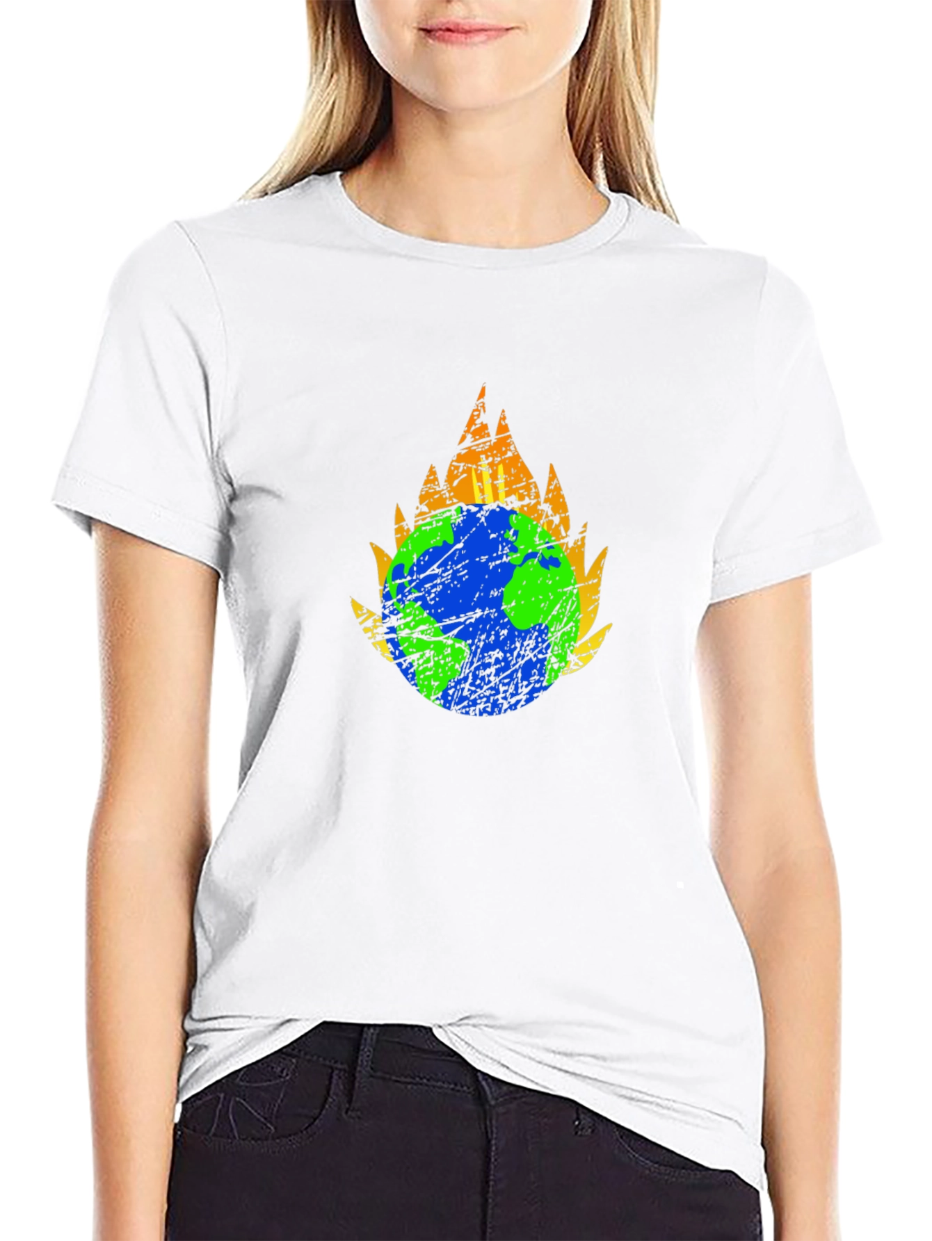 Burning Earth Graphic T-Shirt