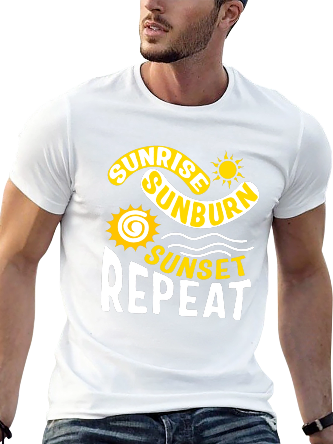 Sunrise Sunburn Sunset Repeat T-Shirt