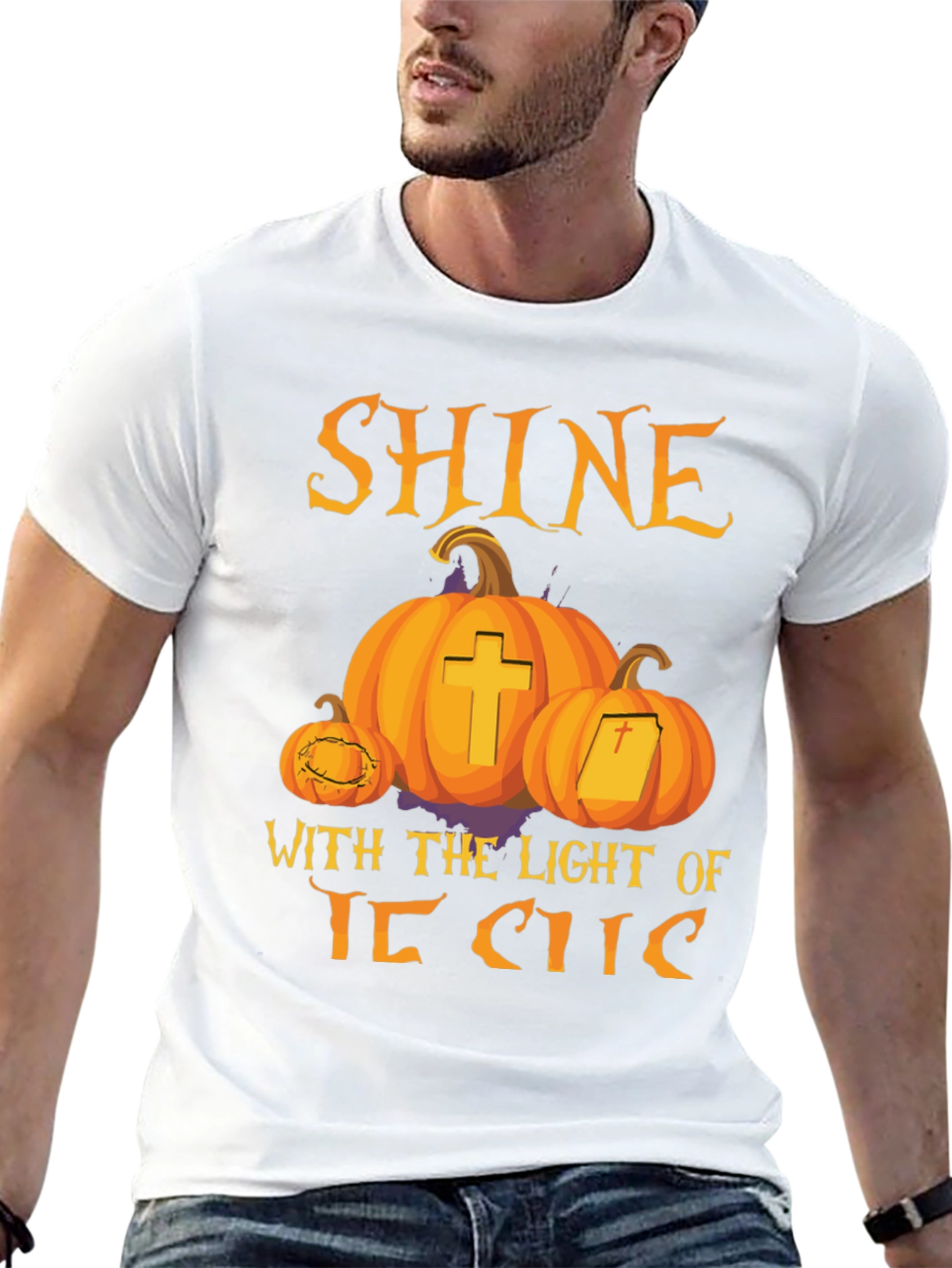 Shine With The Light of Jesus Halloween T-Shirt