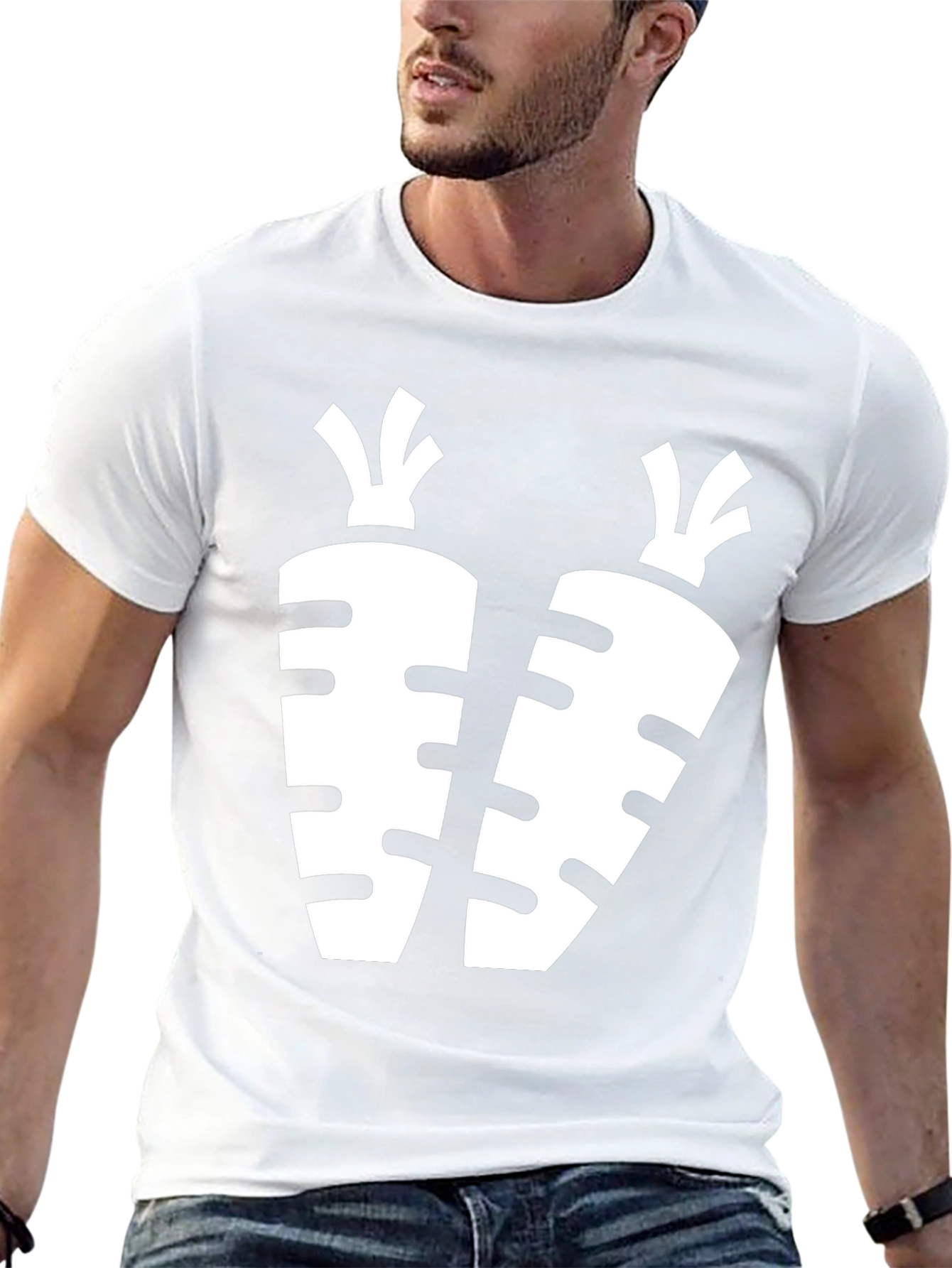 Carrot Graphic Black T-Shirt
