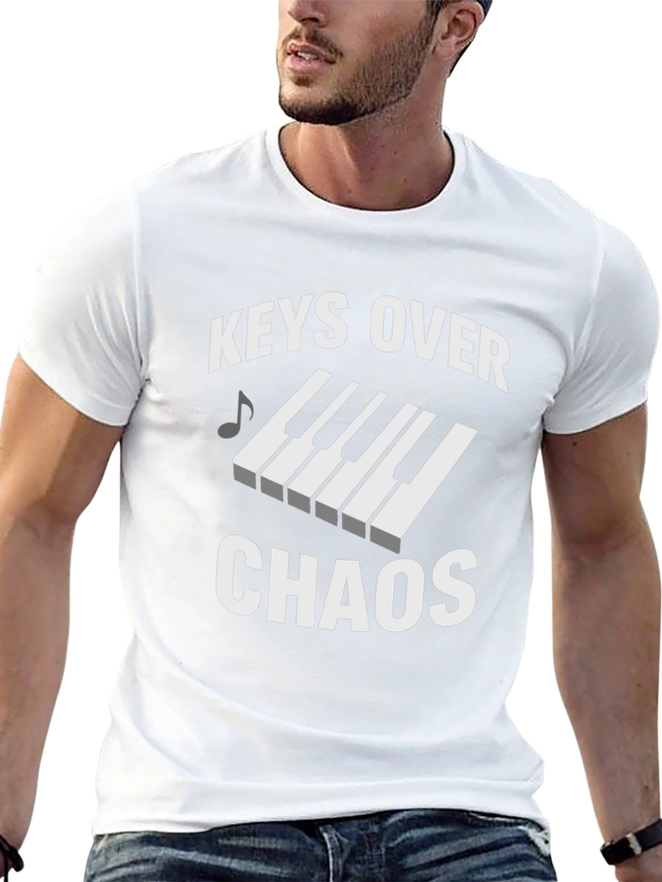 Keys Over Chaos Graphic T-Shirt