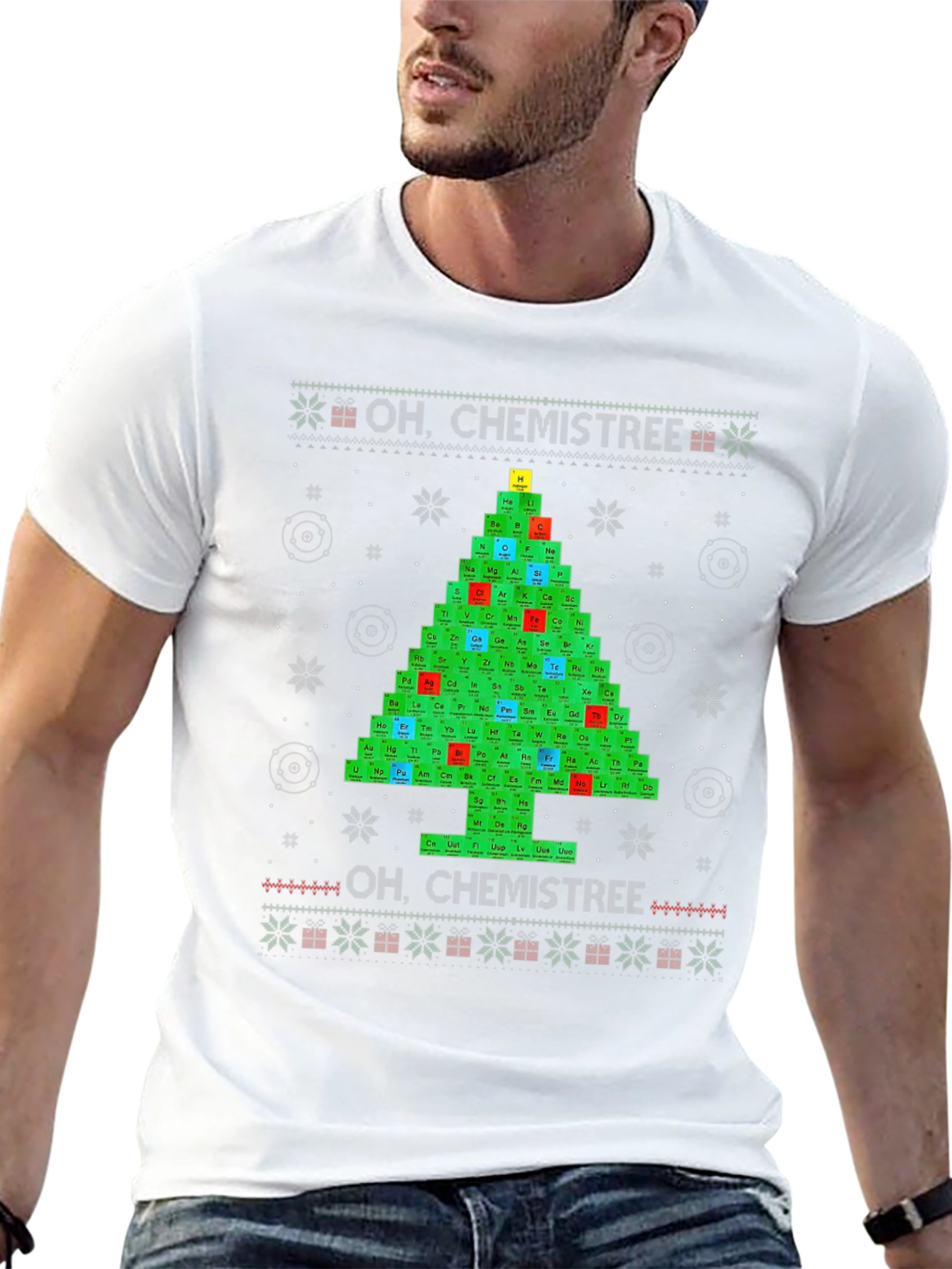 Oh Chemistree Periodic Table Christmas T-Shirt