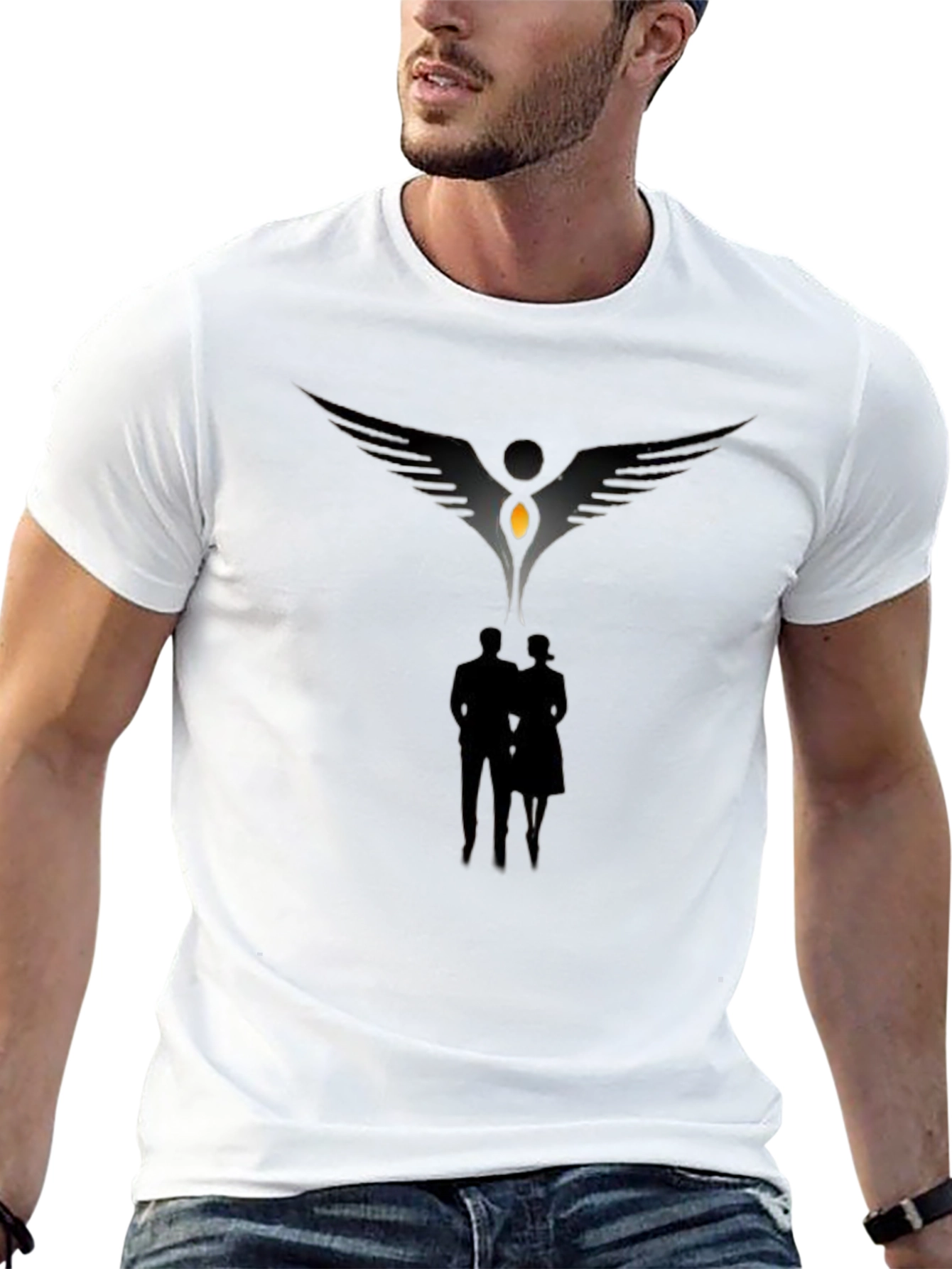 Dark Angel Graphic Tee - Stylish & Unique Design