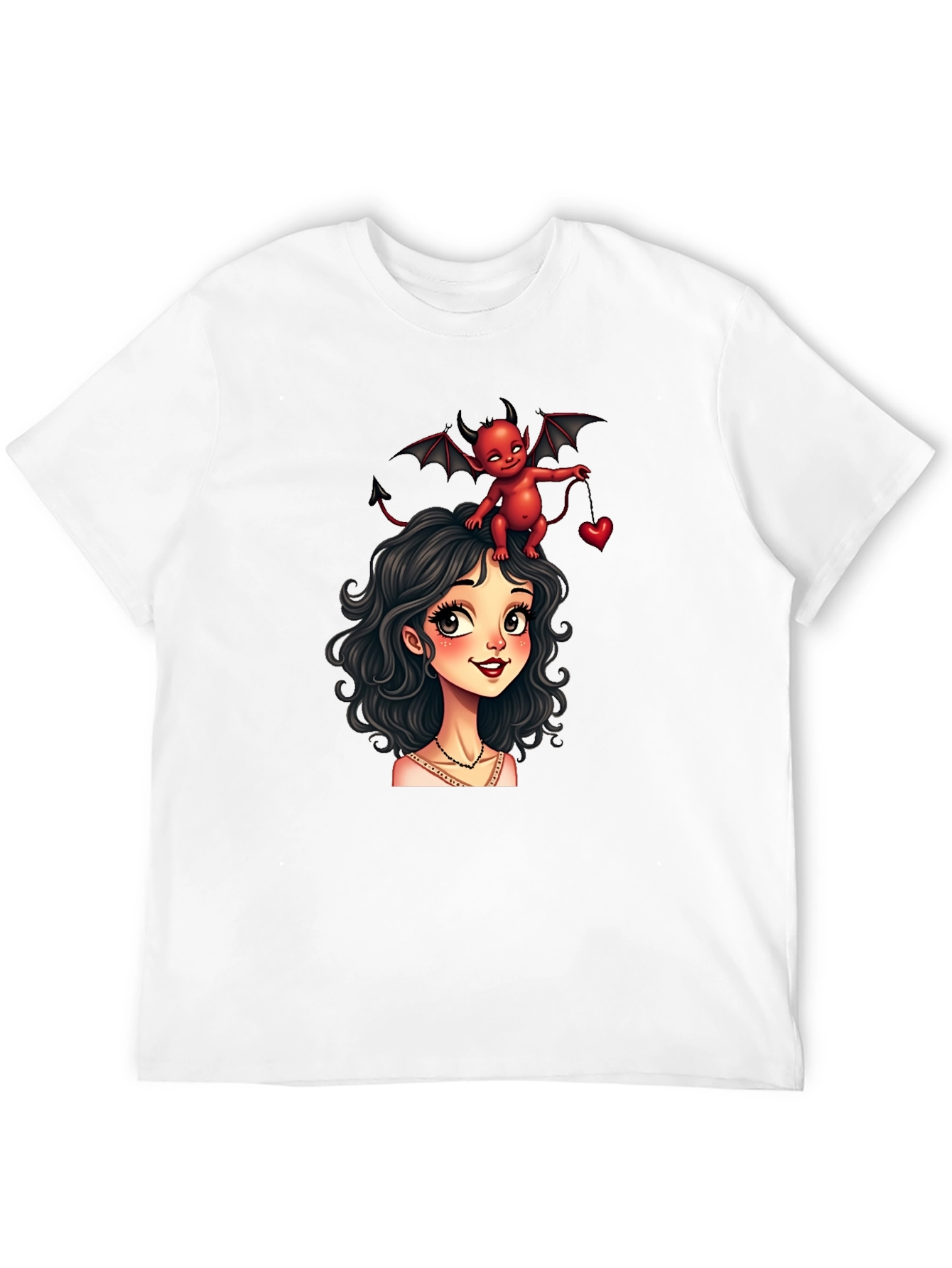 Devilishly Cute Black Graphic Tee