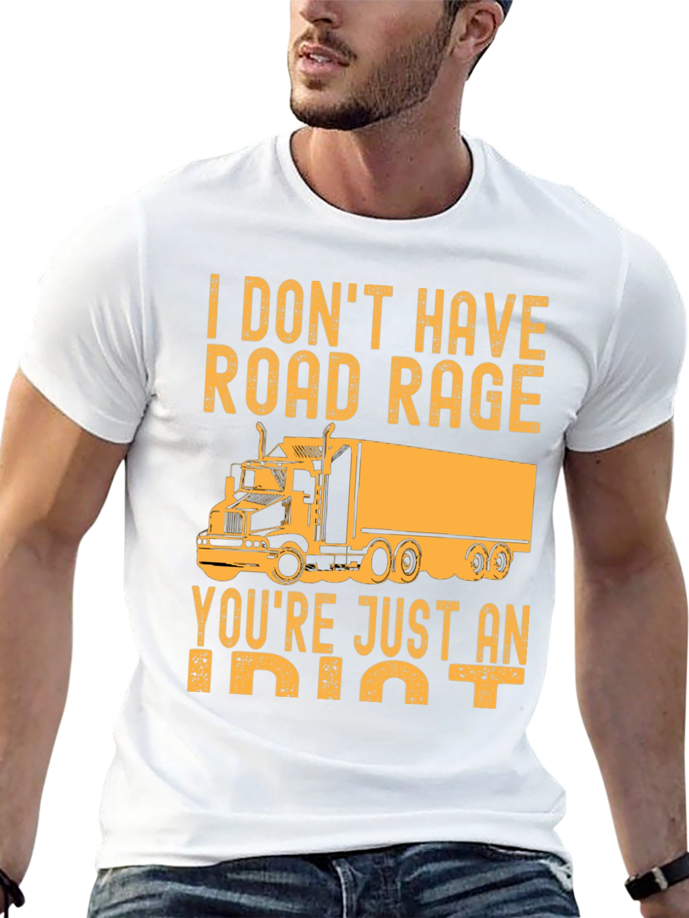 Road Rage Trucker Graphic T-Shirt
