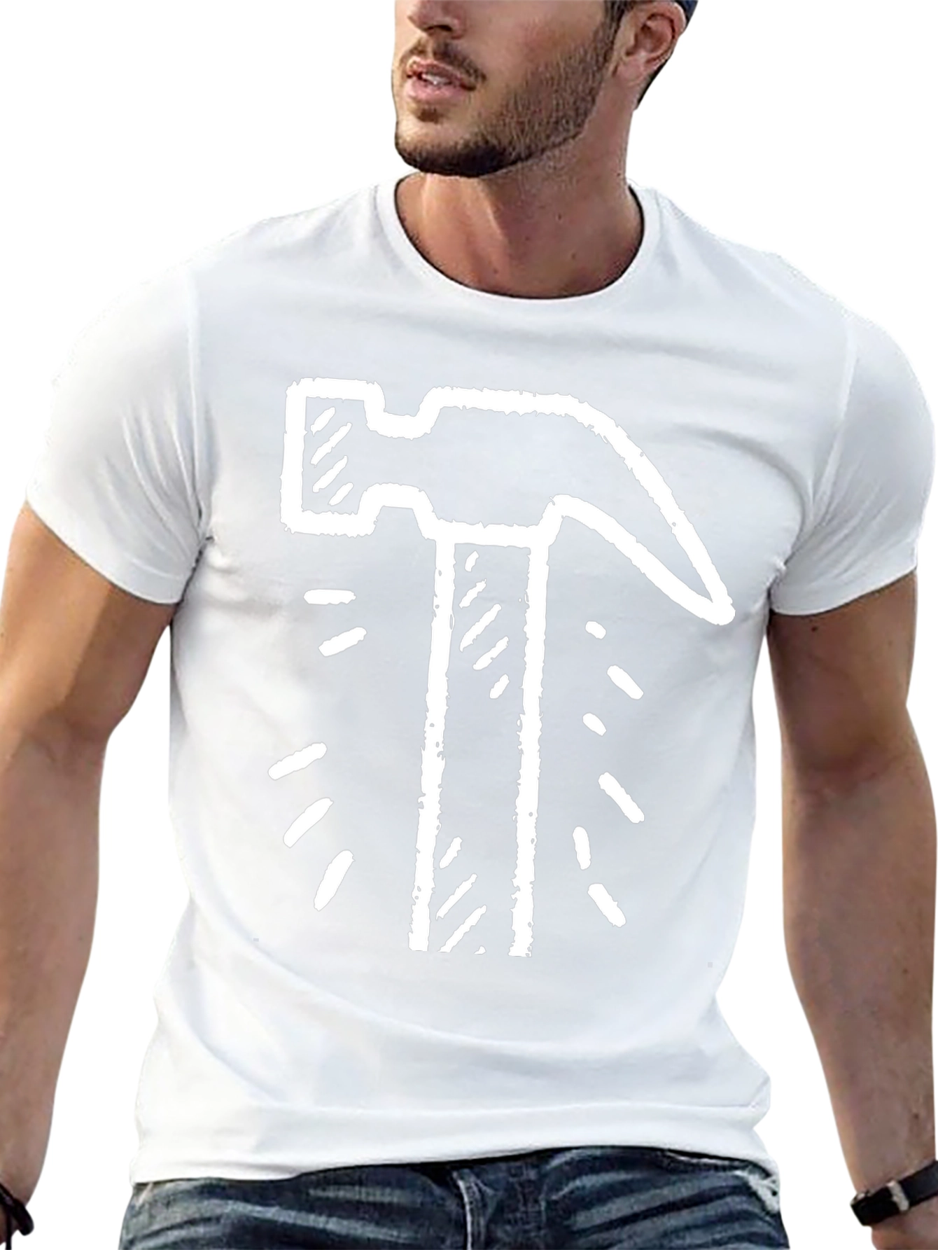Hammer Time! Graphic Tee - Black Cotton T-Shirt