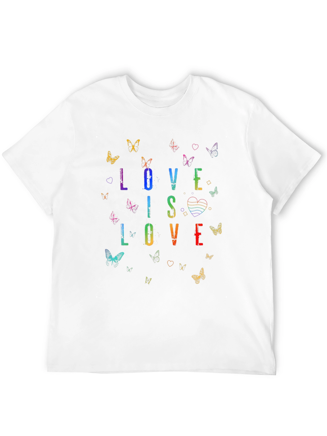 Love Is Love Pride Butterfly Graphic T-Shirt