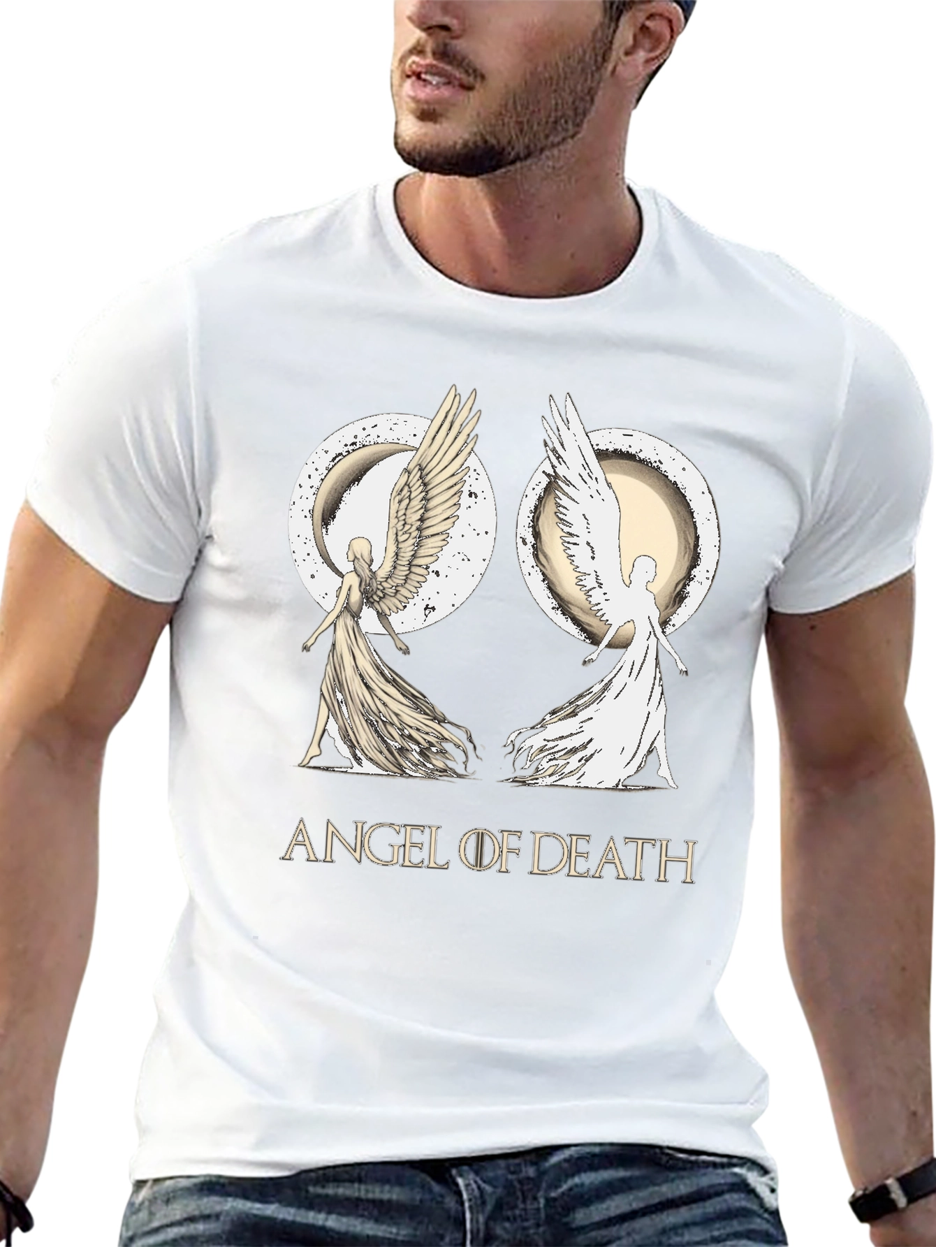 Angel of Death Graphic T-Shirt - Black