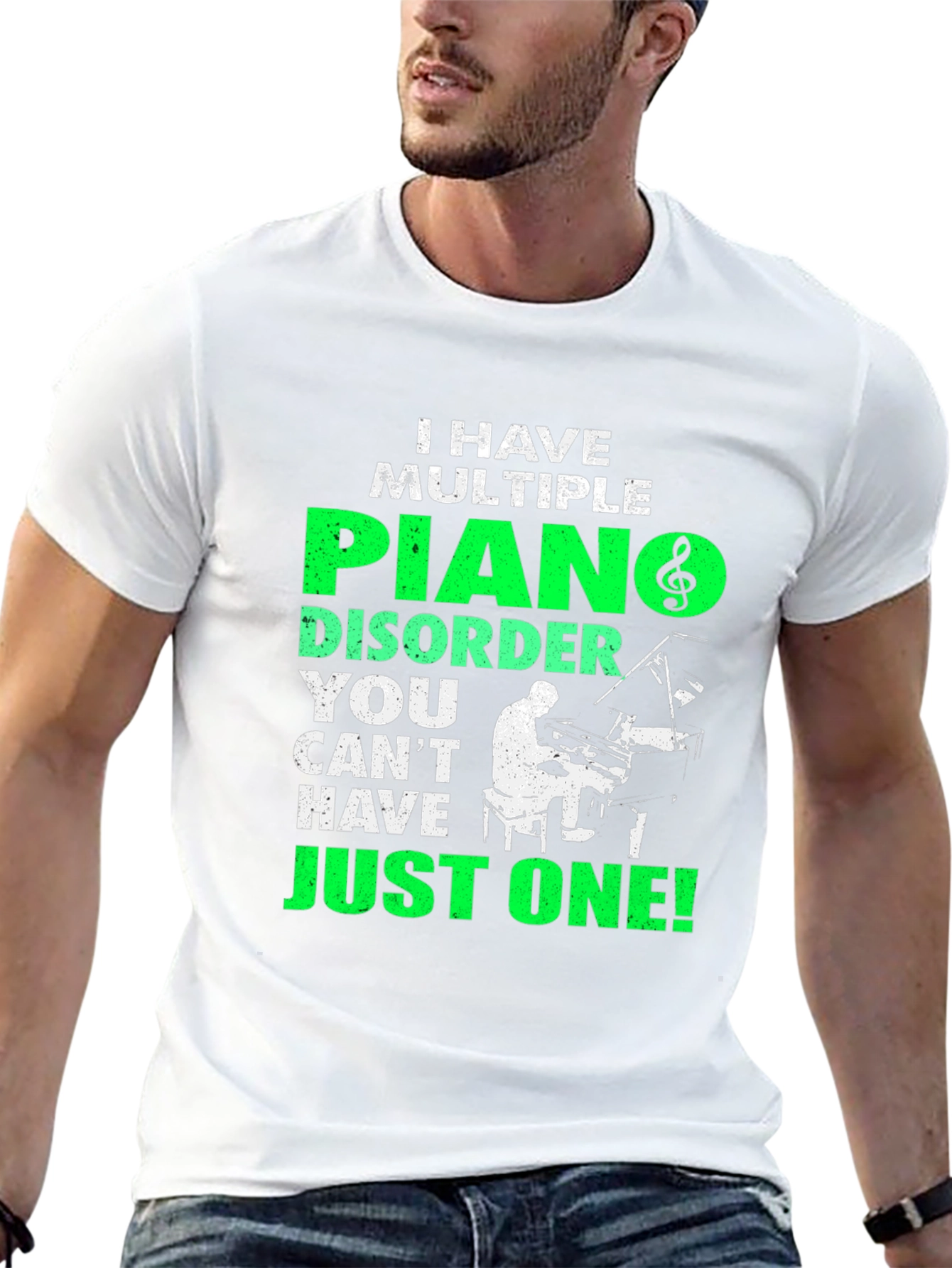 Piano Disorder T-Shirt - Musical Humor Tee