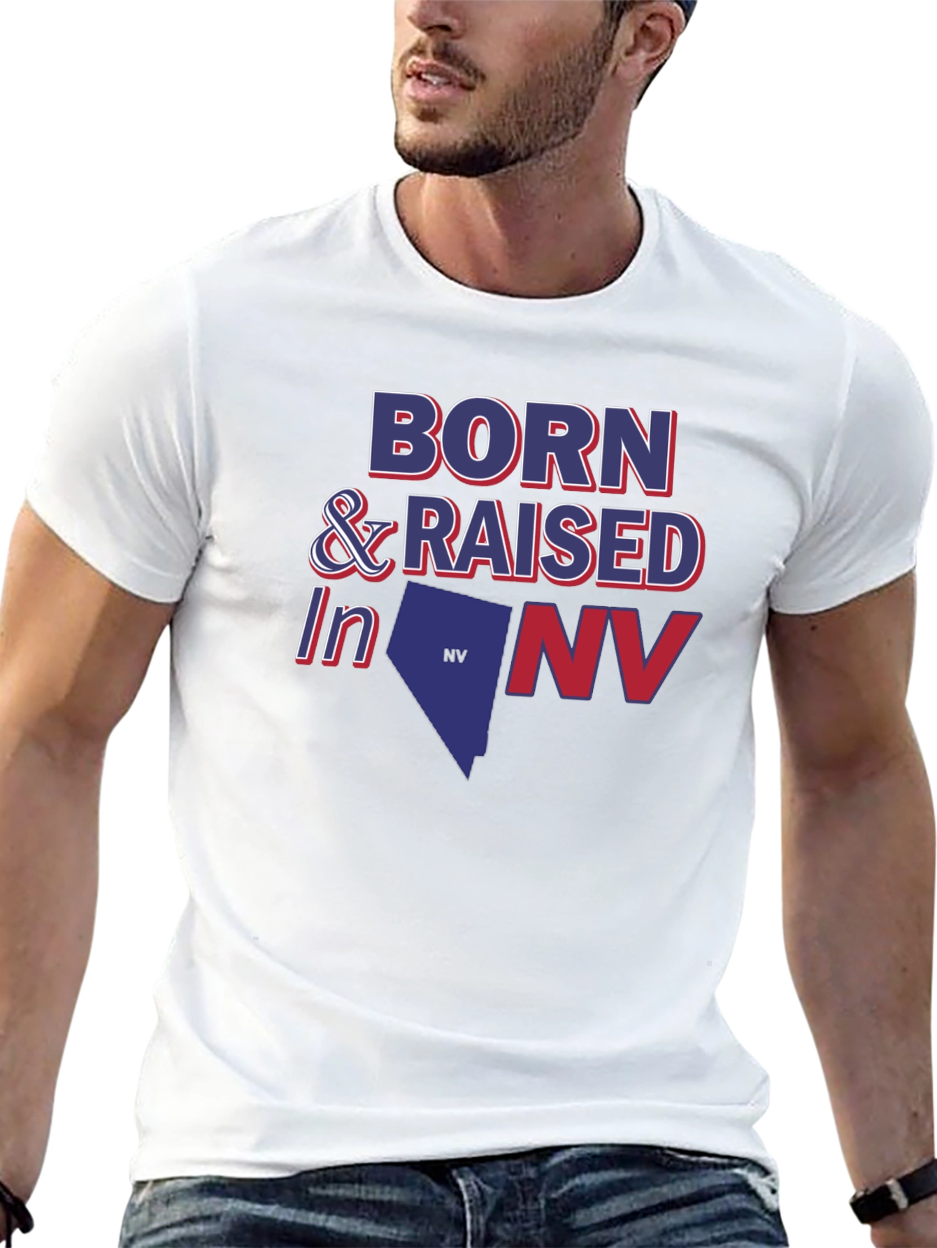 Born & Raised in NV Graphic Tee