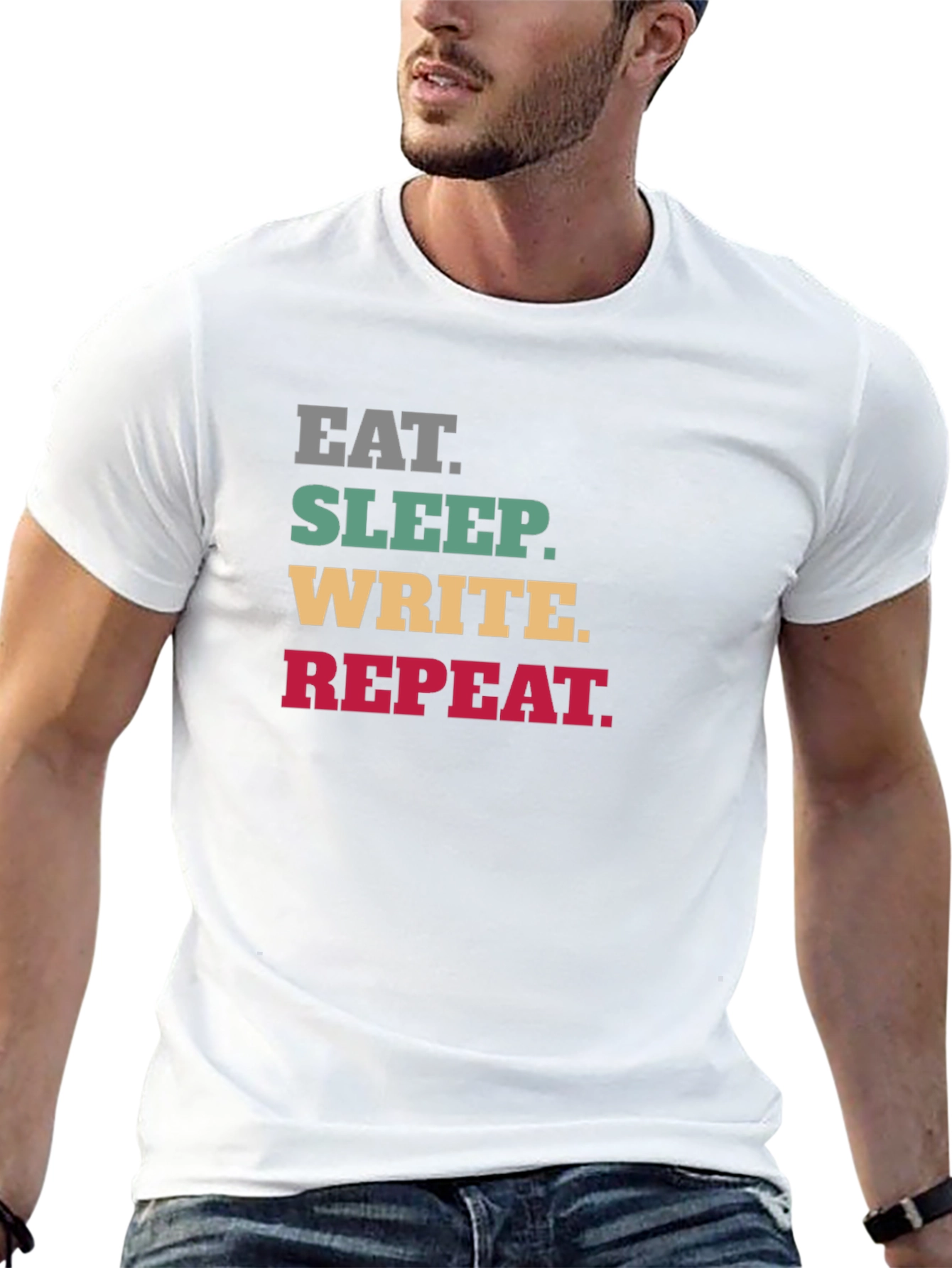 Eat Sleep Write Repeat T-Shirt - Writers Life