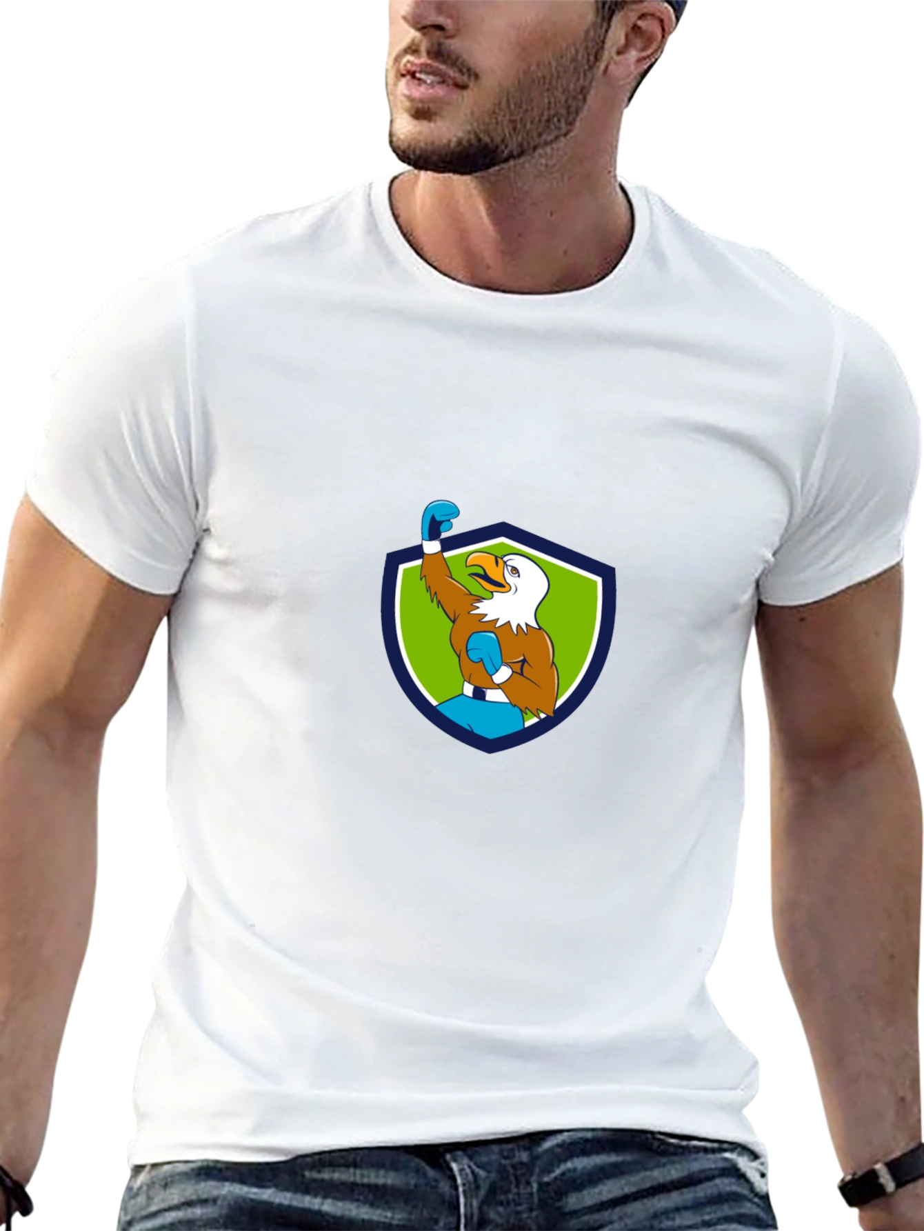 Eagle Boxer Graphic T-Shirt