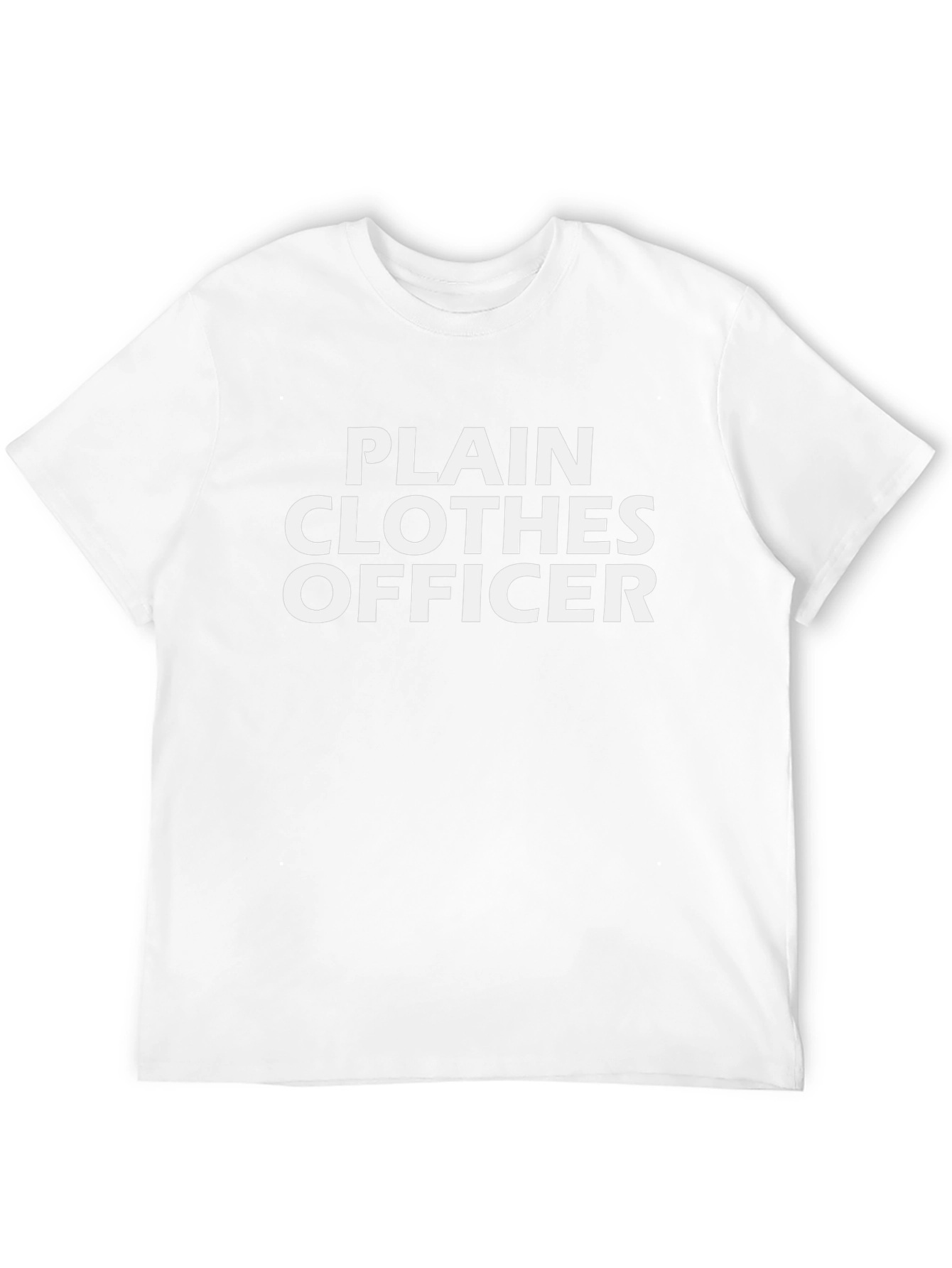 Plain Clothes Officer Black Graphic Tee