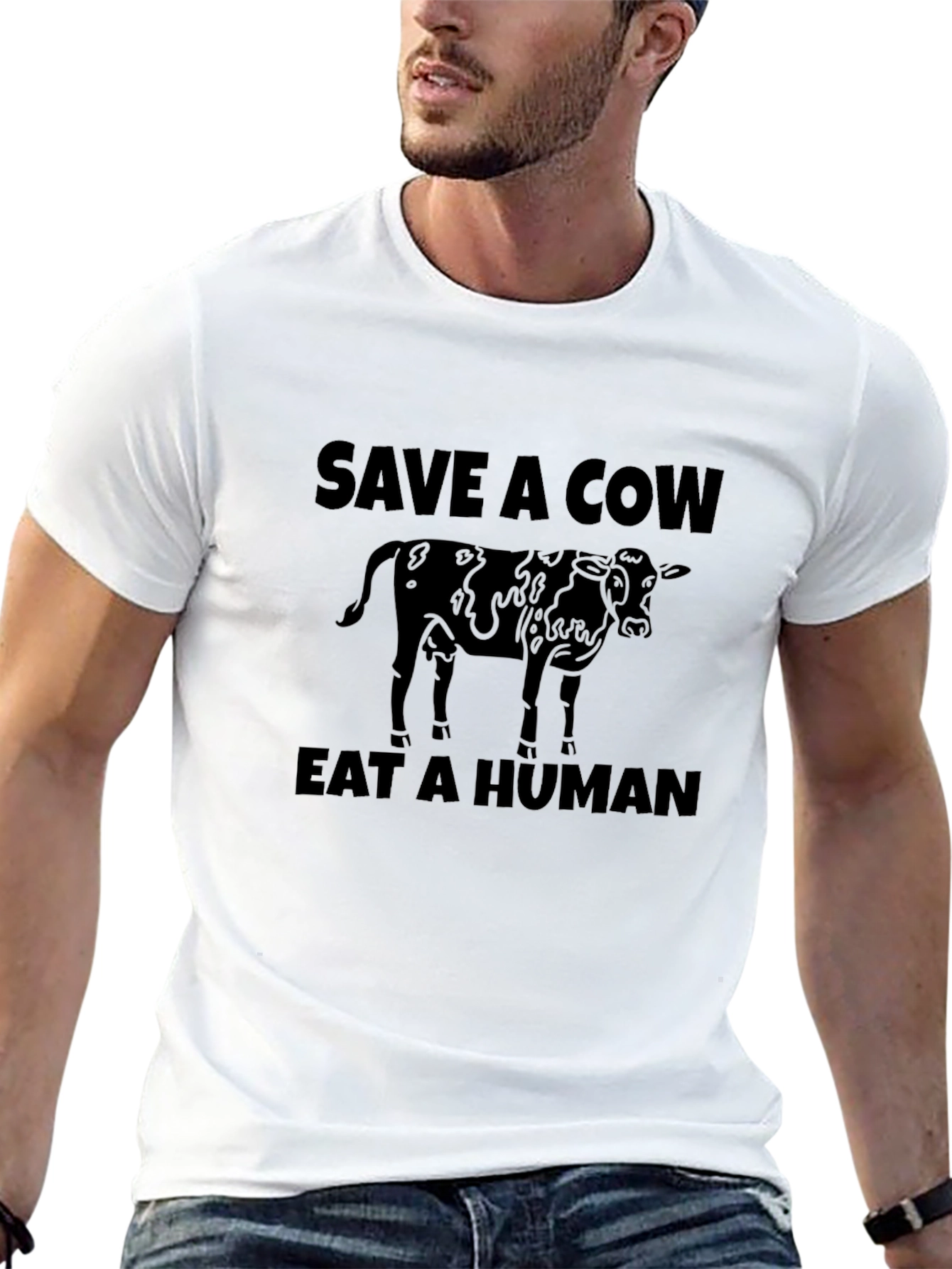 Save a Cow Eat a Human Graphic Tee
