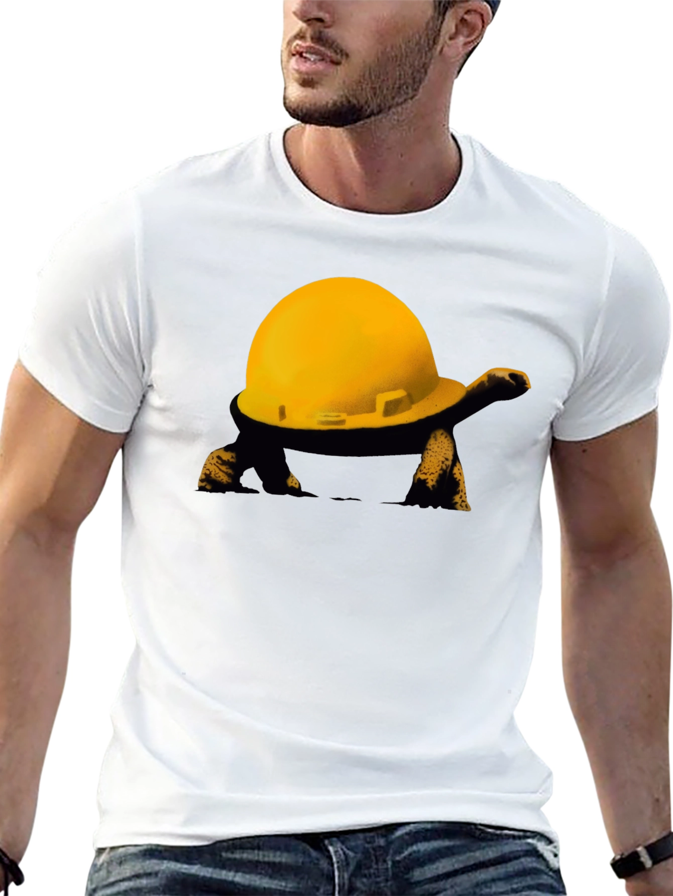 Construction Turtle T-Shirt - Funny Hard Hat Tee