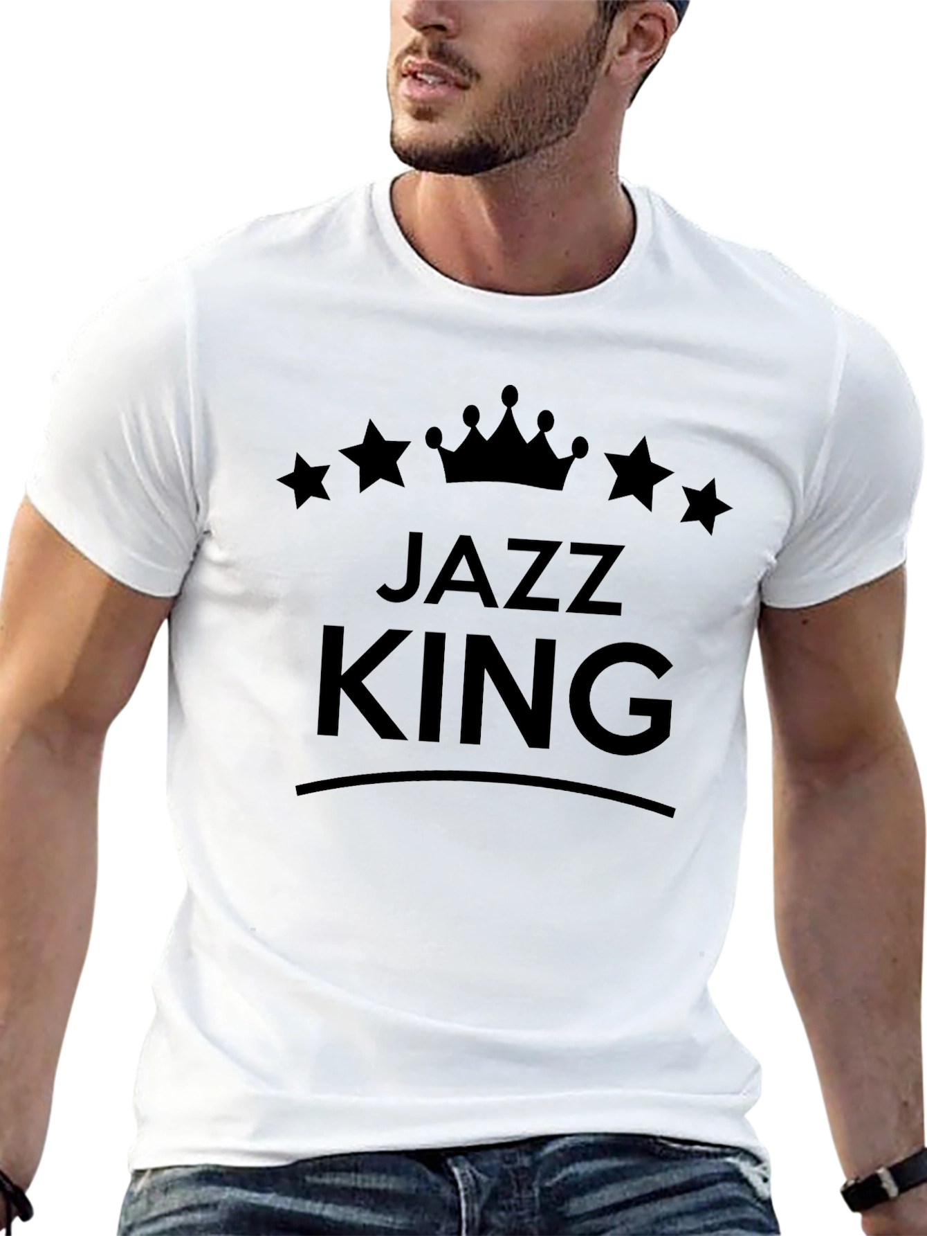 Jazz King Black Graphic Tee