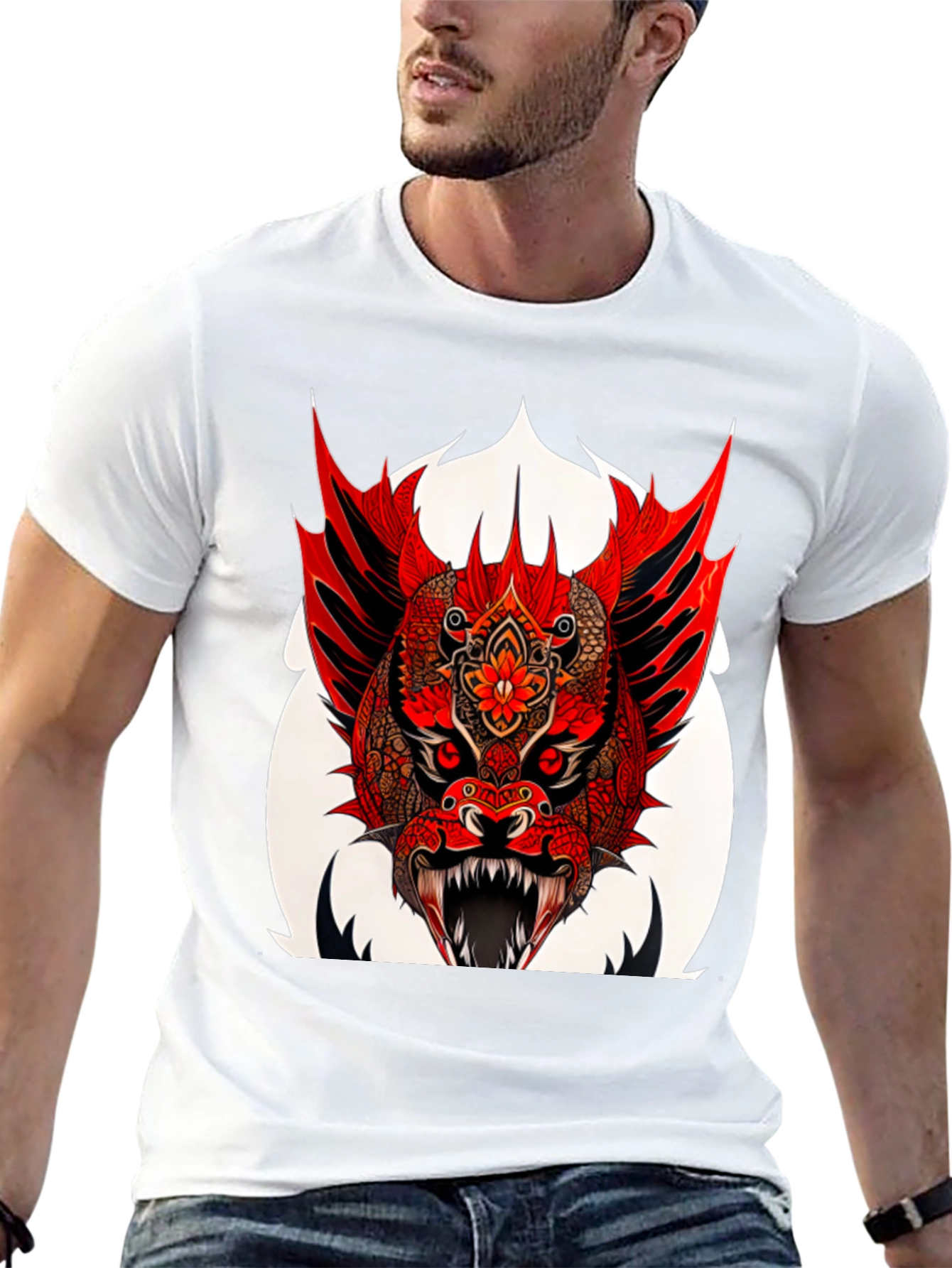 Red Dragon Graphic T-Shirt