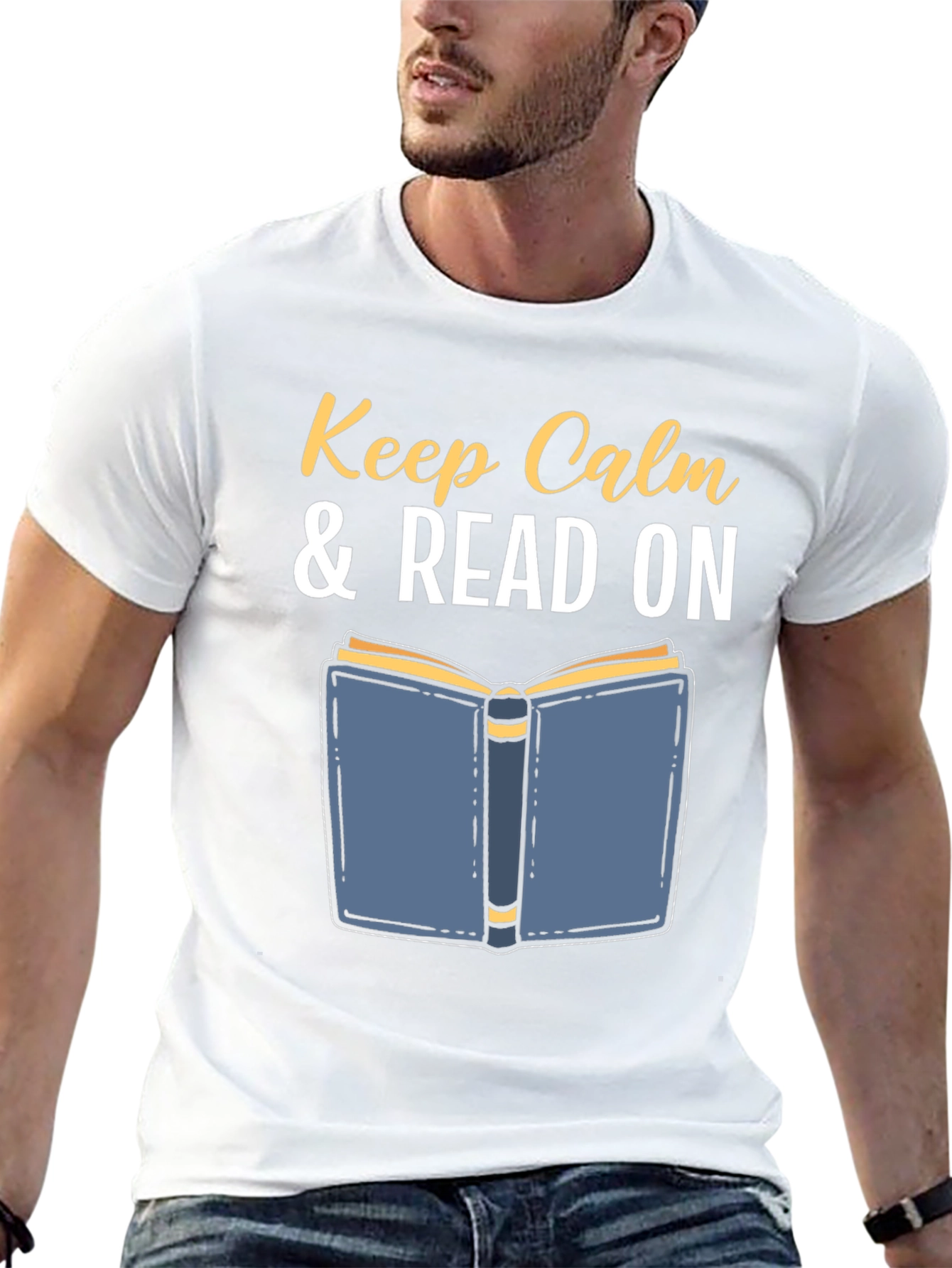Keep Calm & Read On Black T-Shirt