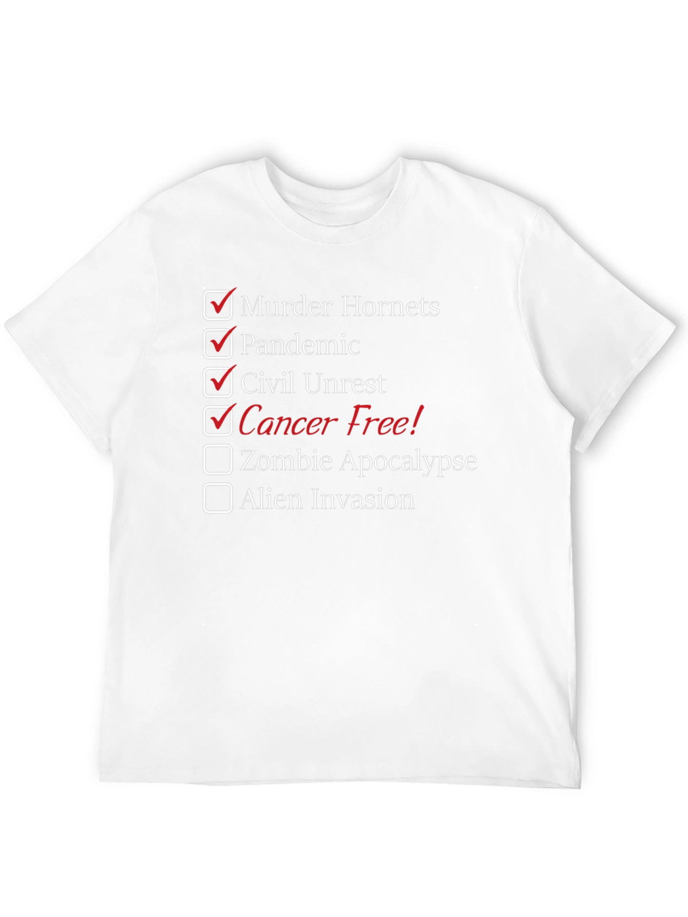 Funny 2020 Crisis Checklist Novelty T-Shirt